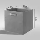 Короб Spaceo KUB Granit 31x31x31 см 29.7 л полиэстер цвет графитовый