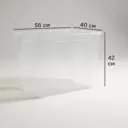 Контейнер с крышкой 56x40x42 см 65 л полипропилен цвет прозрачный