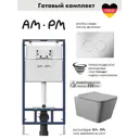 Комплект инсталляция и унитаз: инсталляция Am.pm MasterFit I012710.0131QV2130 клавиша ProC L хром унитаз безободковый Vortex Торнадо Soft-Close