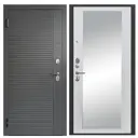Входная дверь Foreman Foreman-f3 левый 205x86см цвет графит/белый матовый с зеркалом