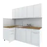 Угловой кухонный гарнитур «Агидель» 100x200 см