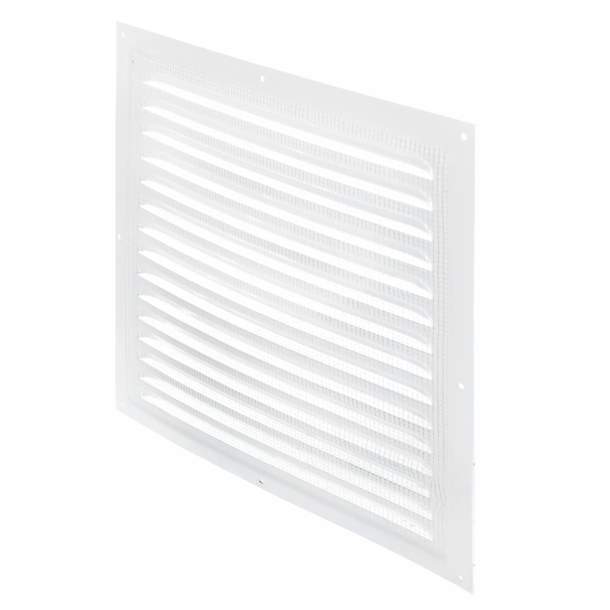 Изображение товара Решётка вентиляционная с сеткой Вентс МВМ 300 300х300 мм металл цвет белый