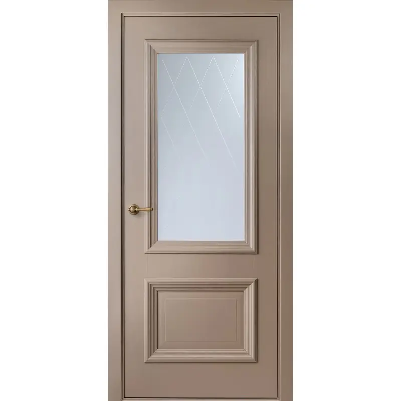 Изображение товара Дверь межкомнатная остеклённая Франческа 90x200 см, эвопро, капучино