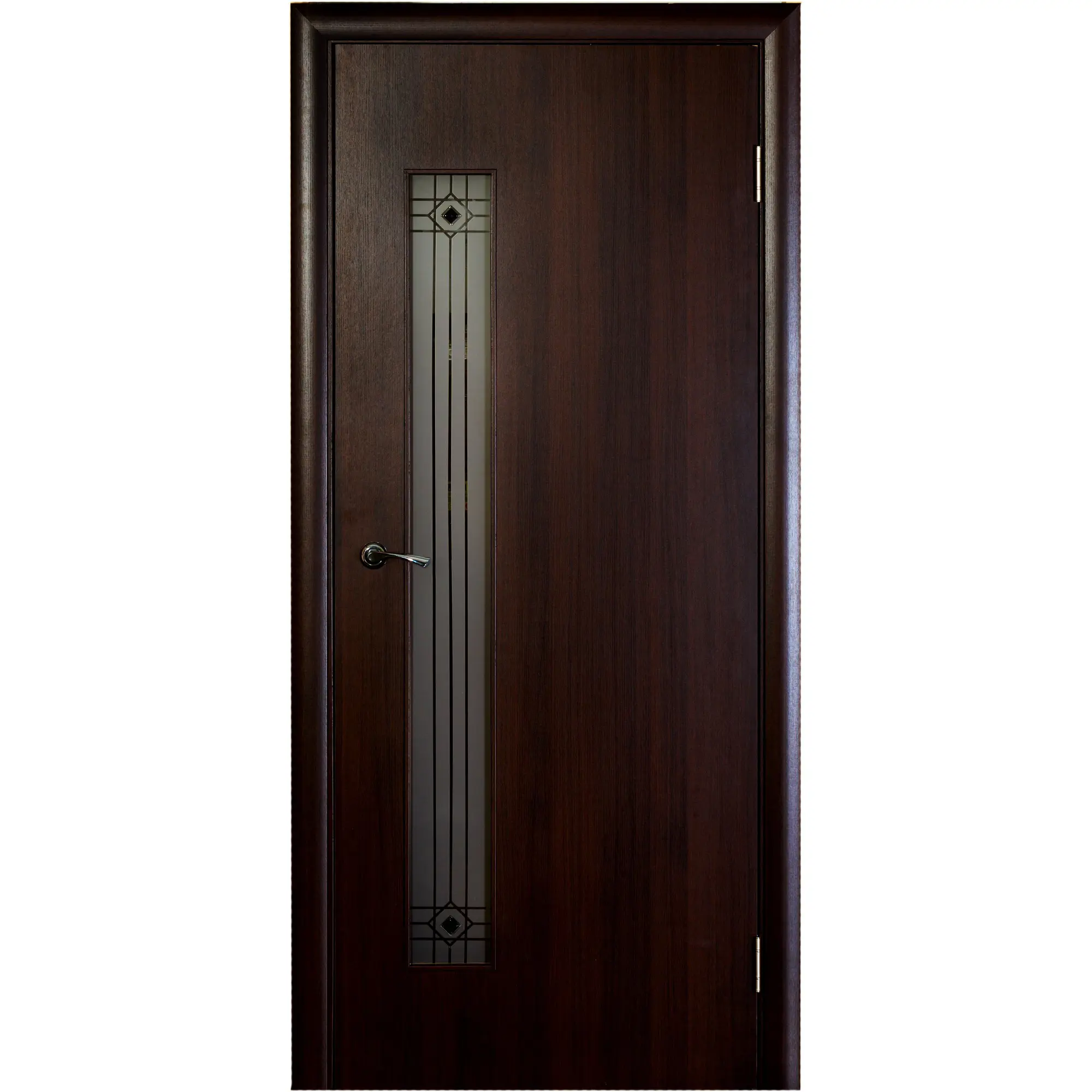 Изображение товара Дверь межкомнатная остекленная Стандарт 90x200 см, венге, ламинация