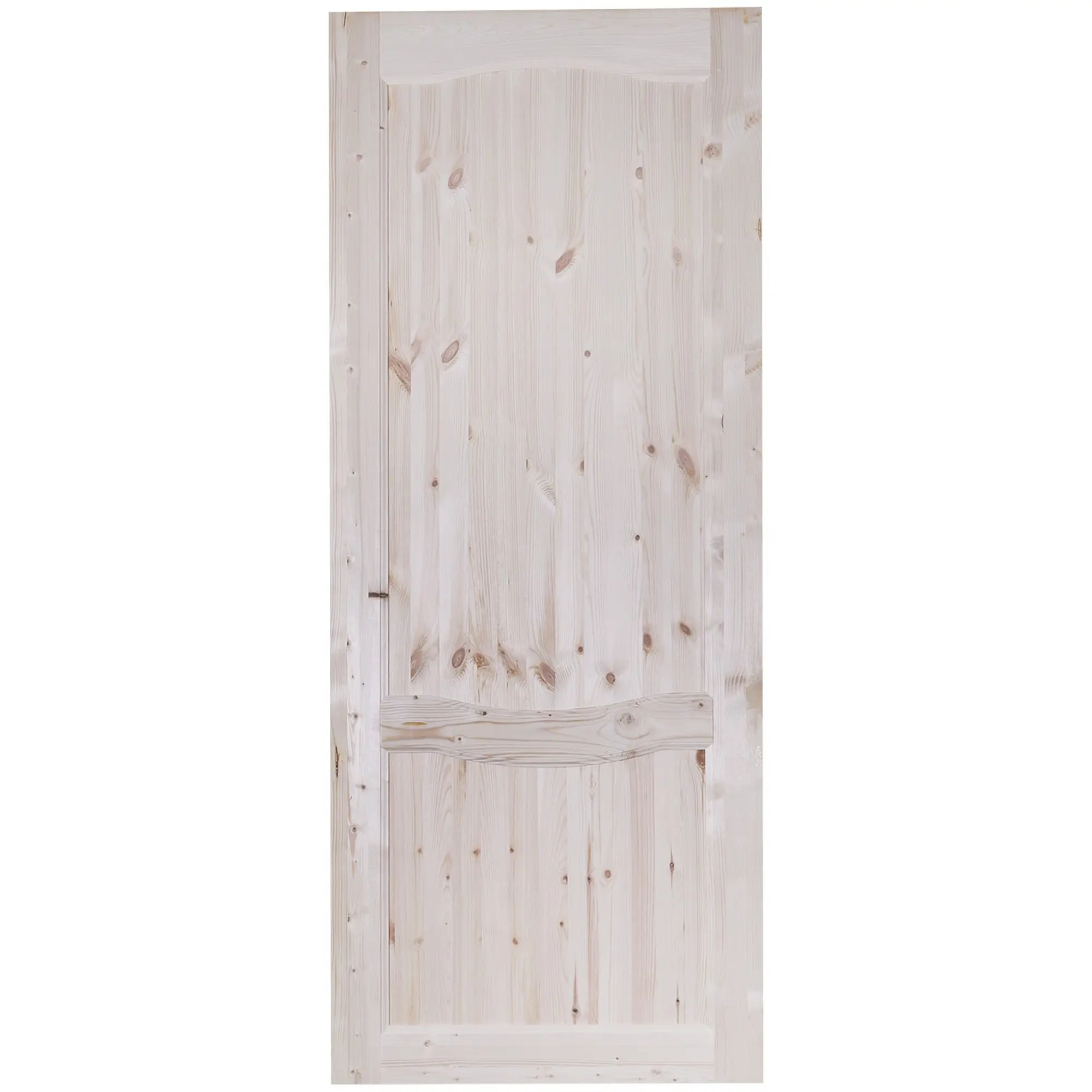 Изображение товара Межкомнатная дверь Классика глухая массив дерева 90x200 см натуральный цвет