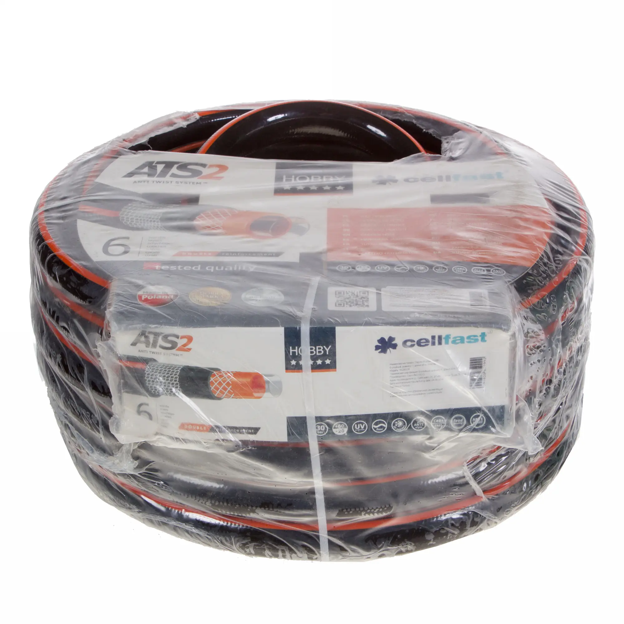 Изображение товара Шланг для полива Cellfast HOBBY ATS 25 мм 25 м шестислойный прочный ПВХ