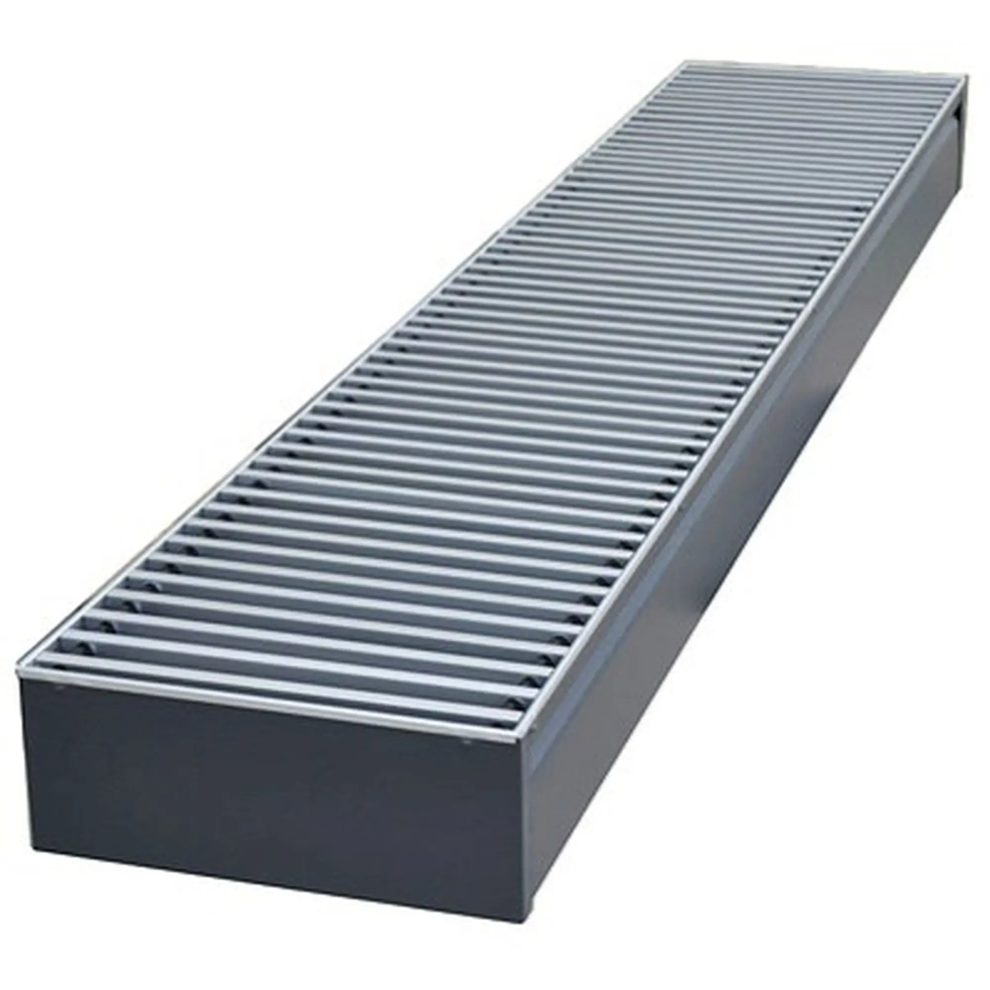 Изображение товара Внутрипольный конвектор Бриз 260x80x1200 мм серый для эффективного отопления