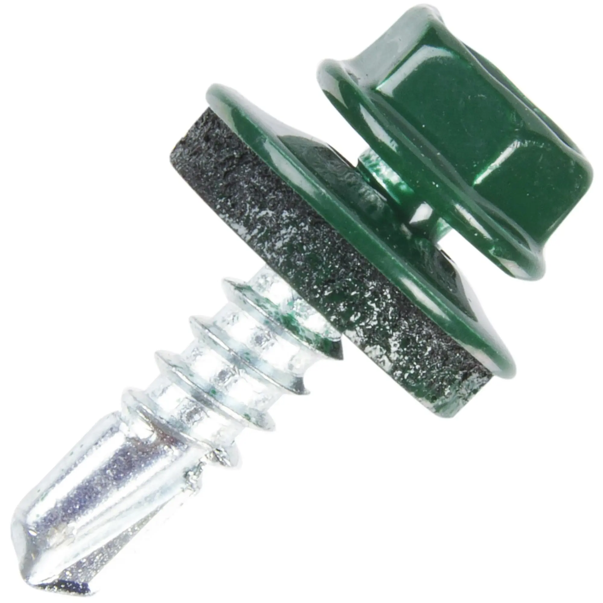 Изображение товара Саморезы металл-металл 4.8x19 мм цвет зелёный, 70 шт.