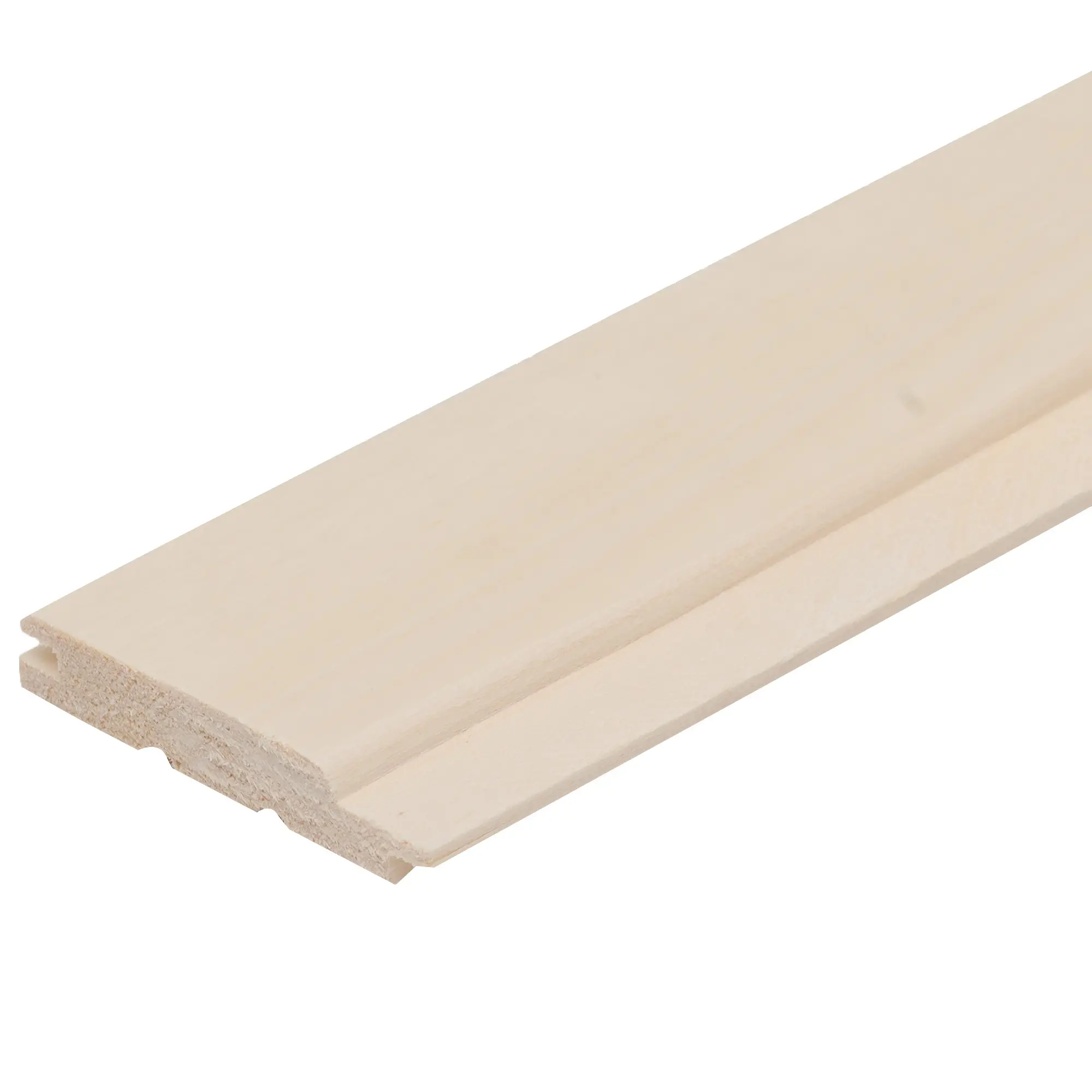 Изображение товара Вагонка осина 14x82x2400 мм софт-лайн AA 10 шт. 1.968 м²