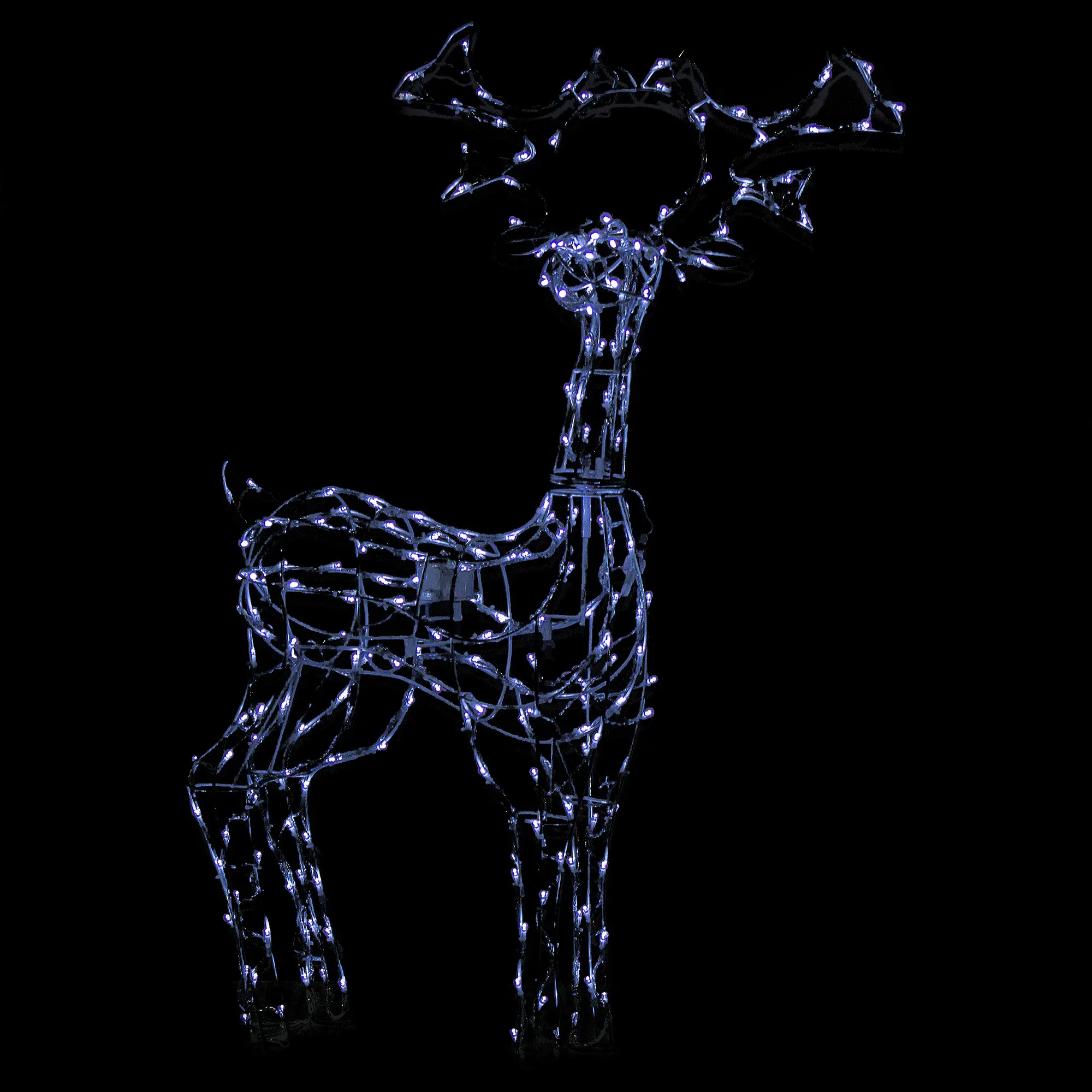 Изображение товара Электрогирлянда «Олень белый» 220 ламп, высота 1 м, для улицы