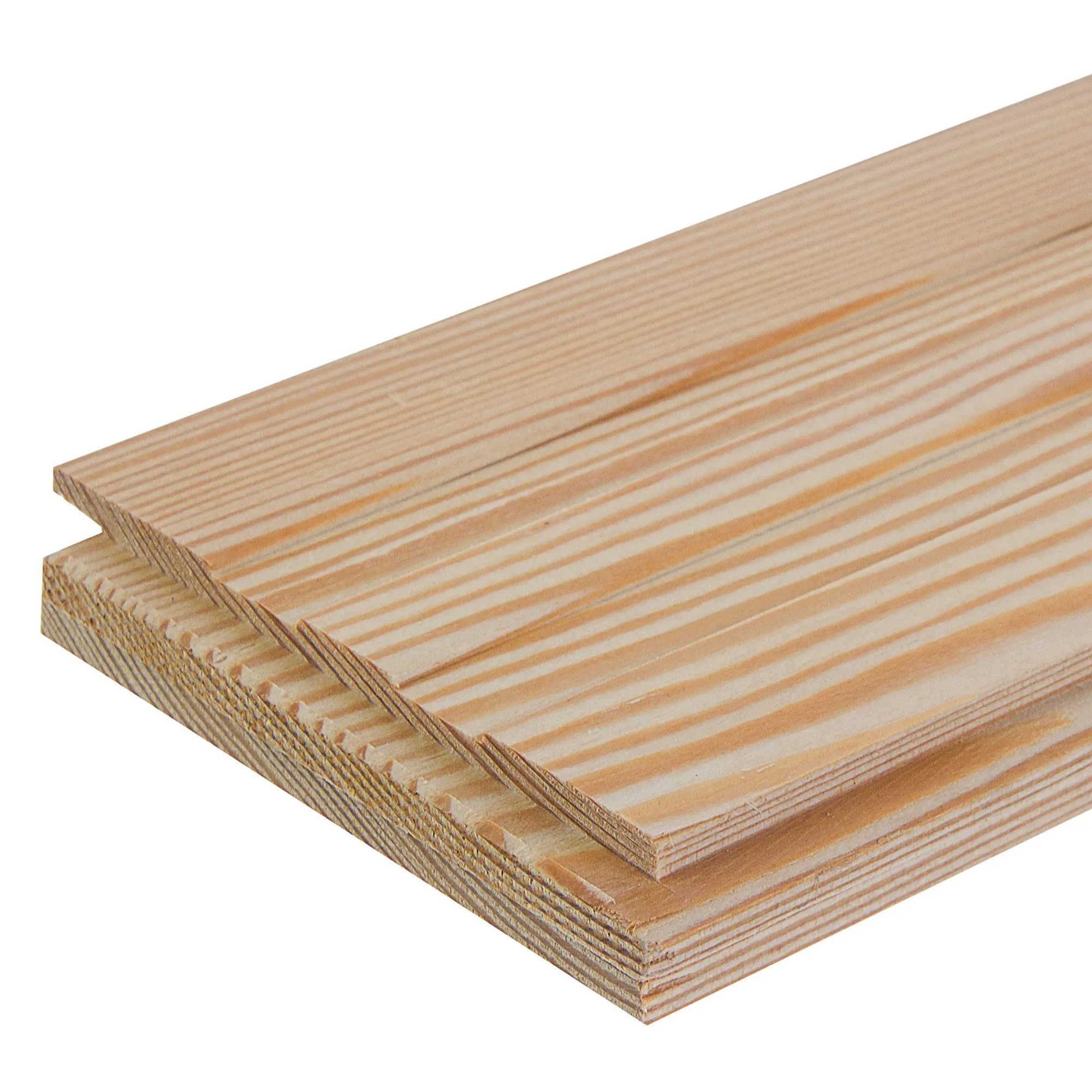 Изображение товара 3D панель Прима из лиственницы, размеры 12/19x90(96)x630 мм