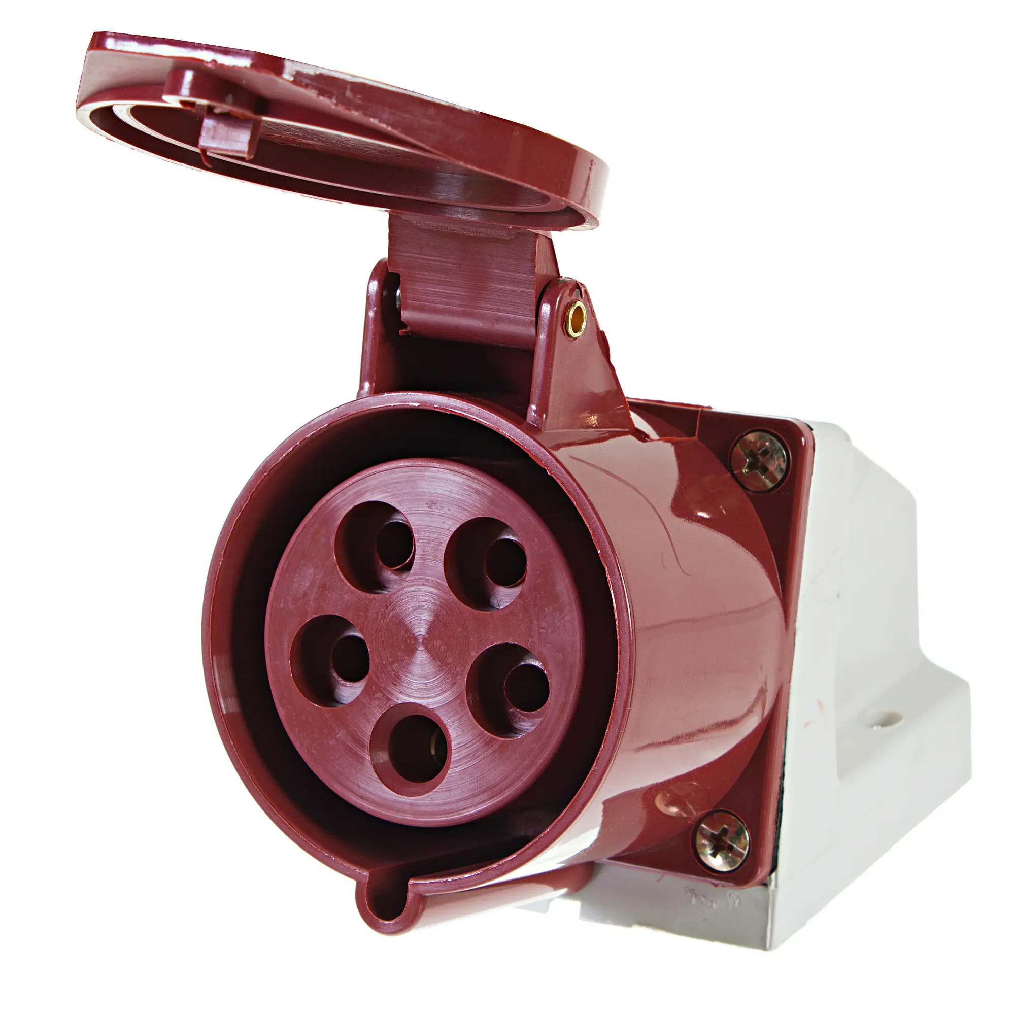 Изображение товара Розетка силовая IEK ноль заземление 32 А 380 В IP44 стационарная