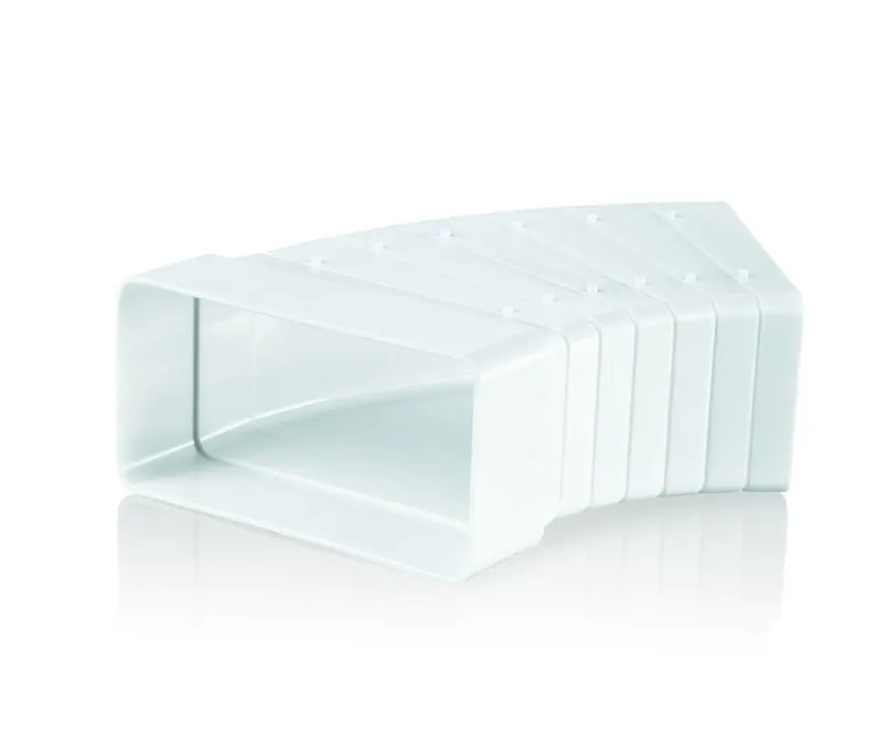 Изображение товара Колено горизонтальное разноугловое Вентс 55х110 мм