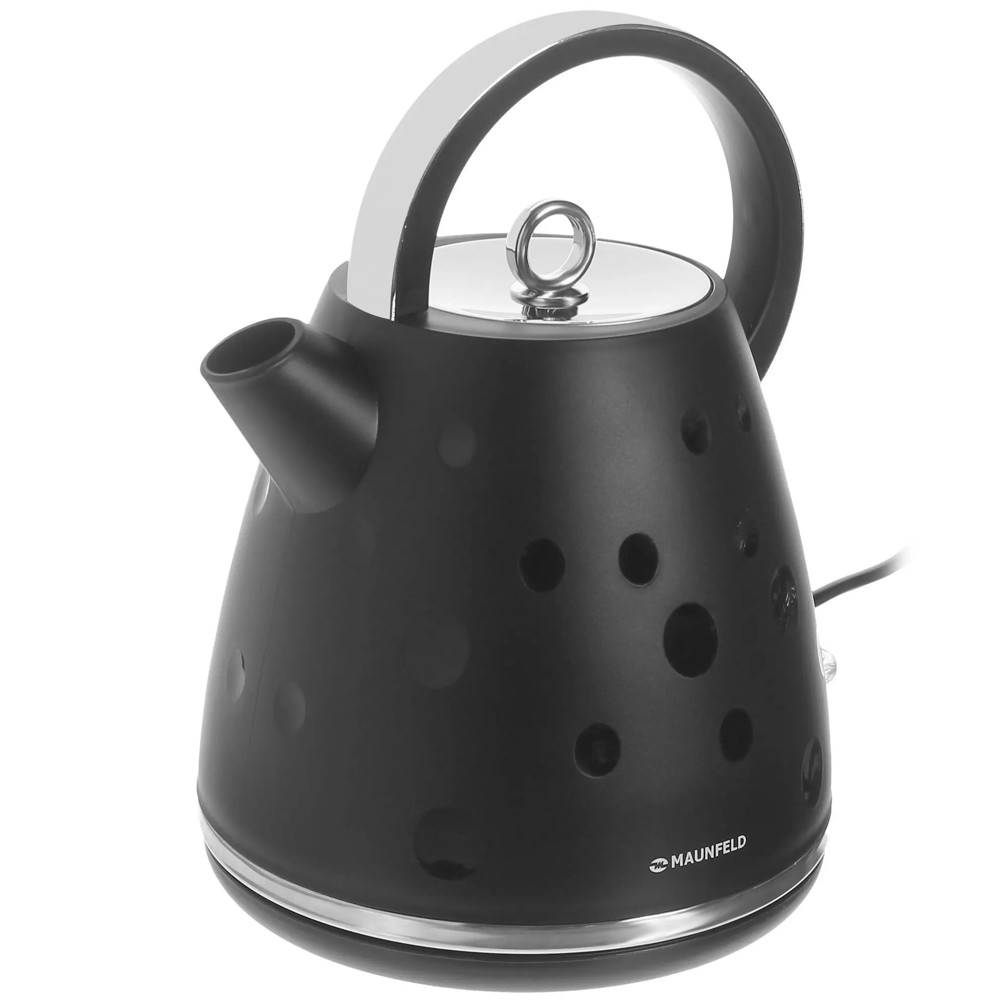Изображение товара Чайник электрический MAUNFELD MFK-647, 1.7 л, 2200 Вт, цвет чёрный