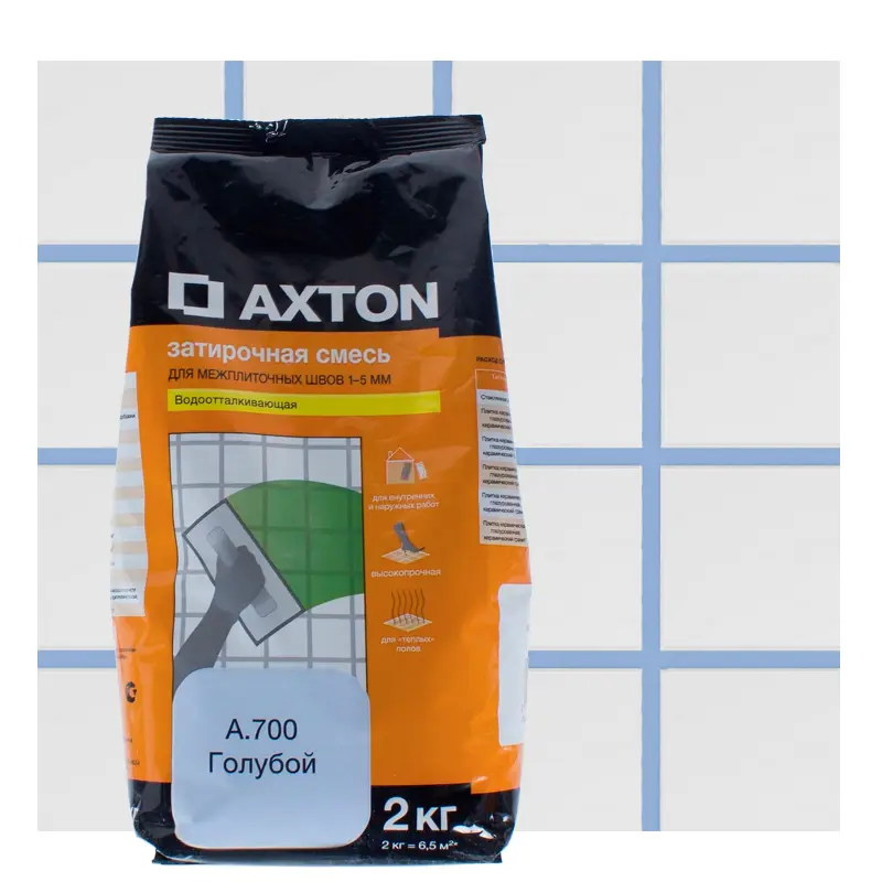 Изображение товара Затирка цементная Axton А.700 2 кг цвет голубой