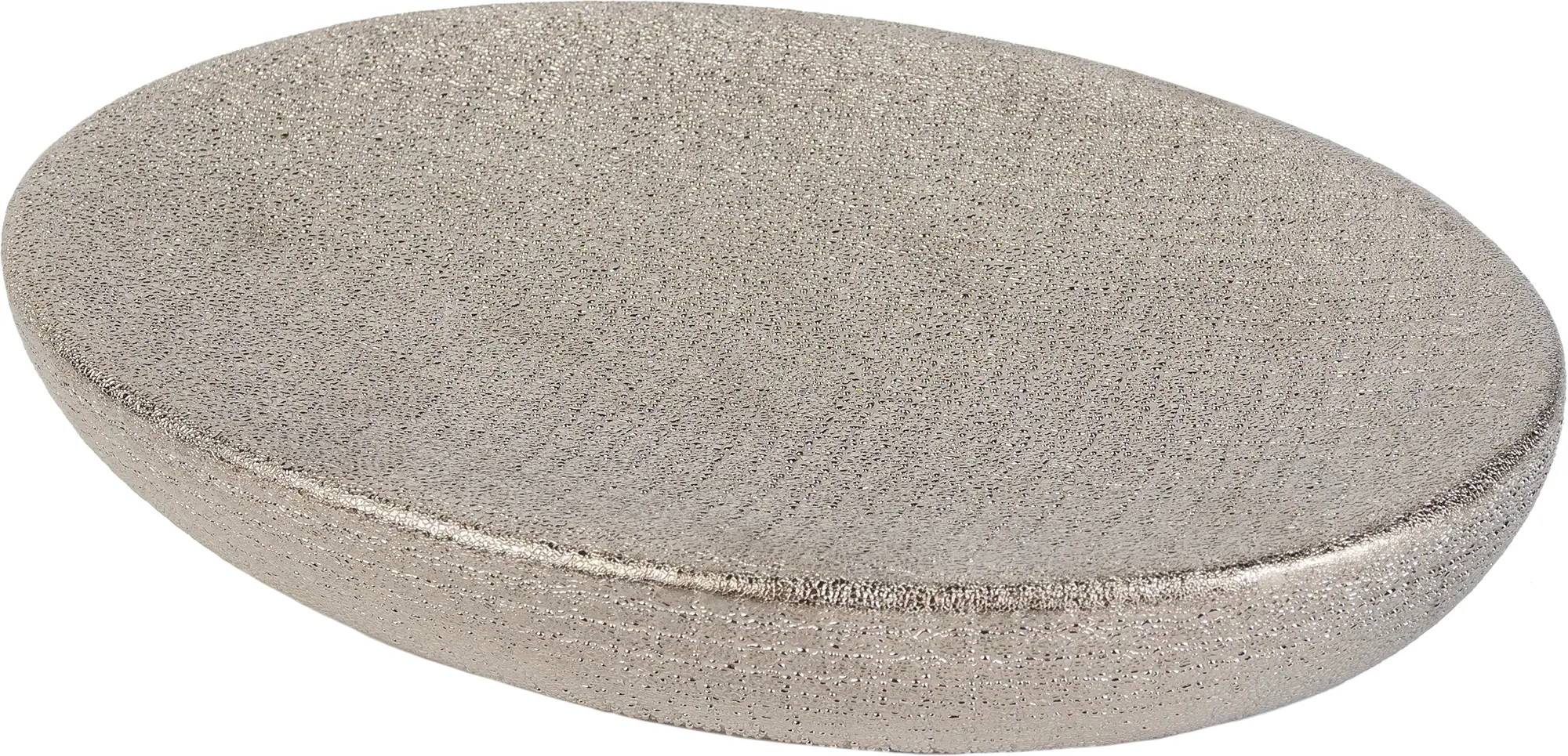 Изображение товара Мыльница PROFFI HOME Silver из керамики серебристая 15,5х2,7х10 см