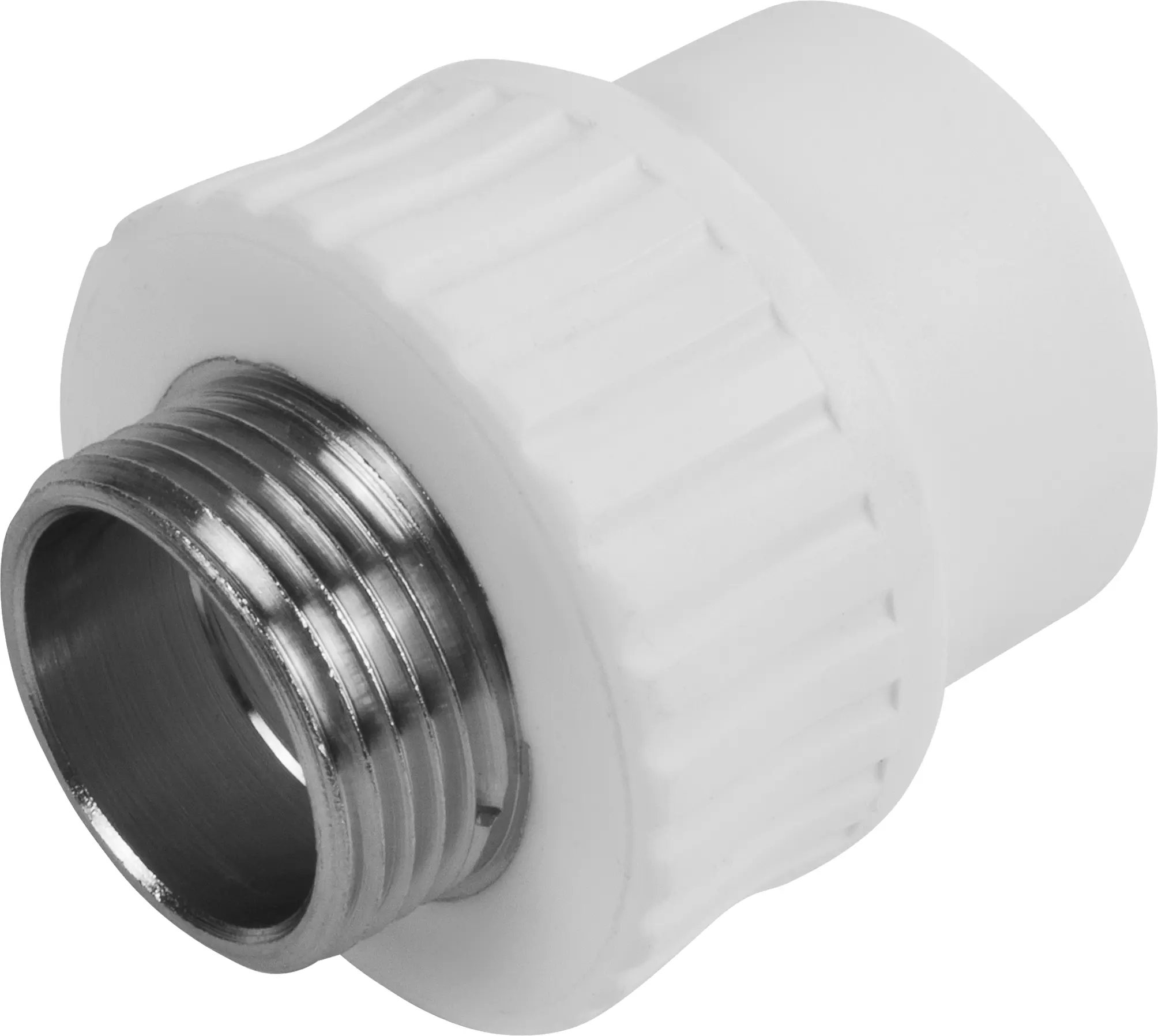 Изображение товара Муфта комбинированная Политэк 1x32 мм НР для стальных и полипропиленовых труб