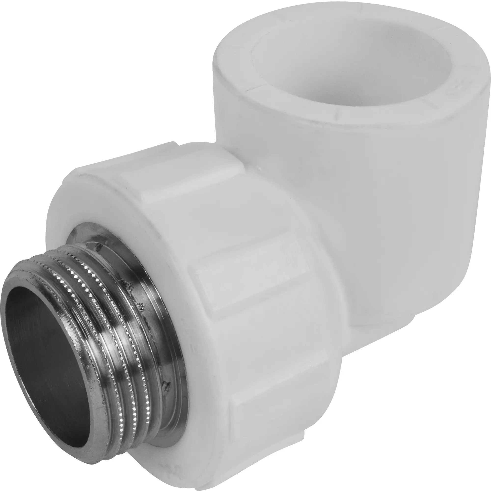 Изображение товара Угол комбинированный 90° Политэк 1"x32 мм НР для металлопластиковых труб