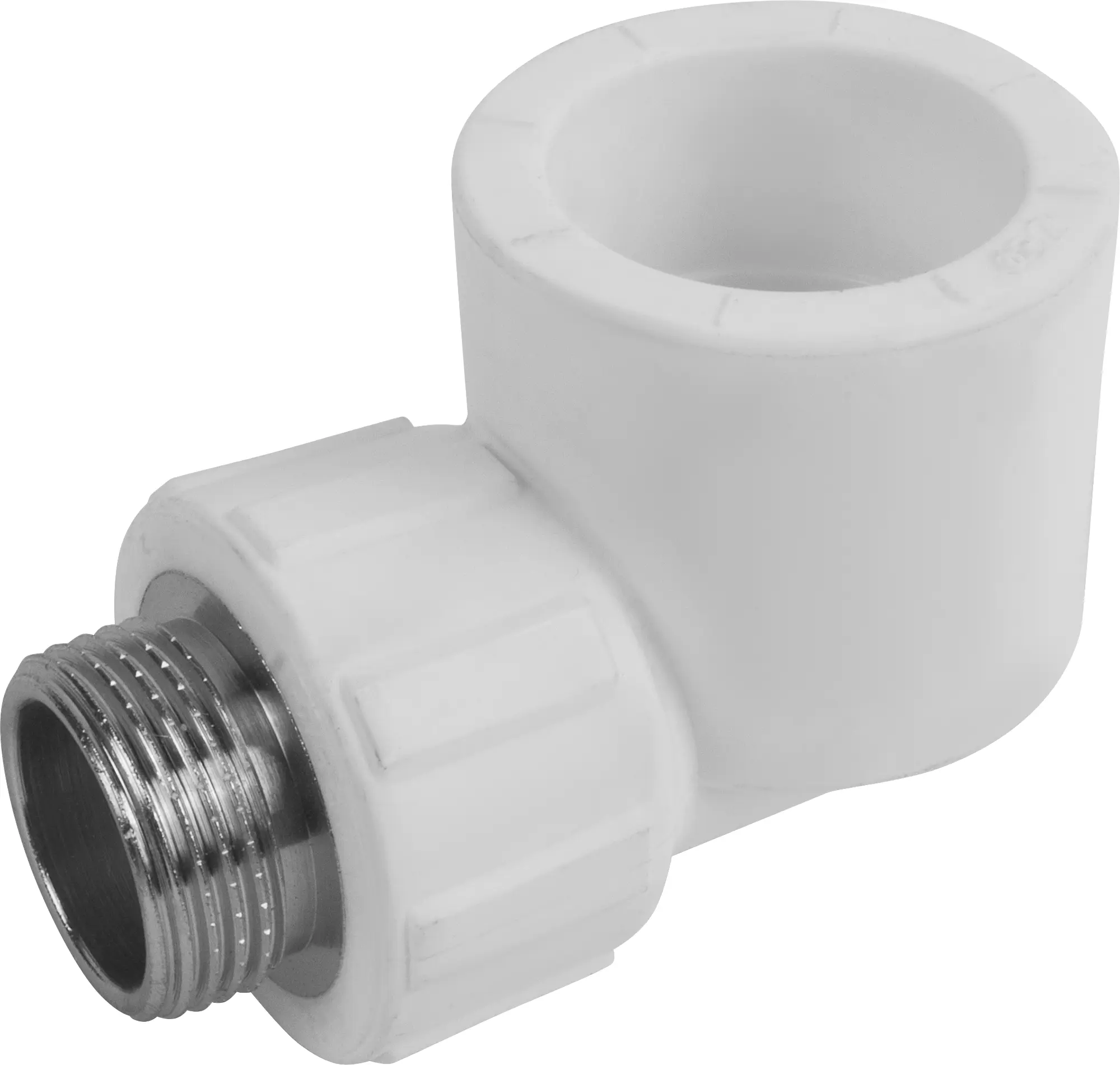 Изображение товара Угол комбинированный 90° Политэк 3/4"x32 мм НР полипропилен