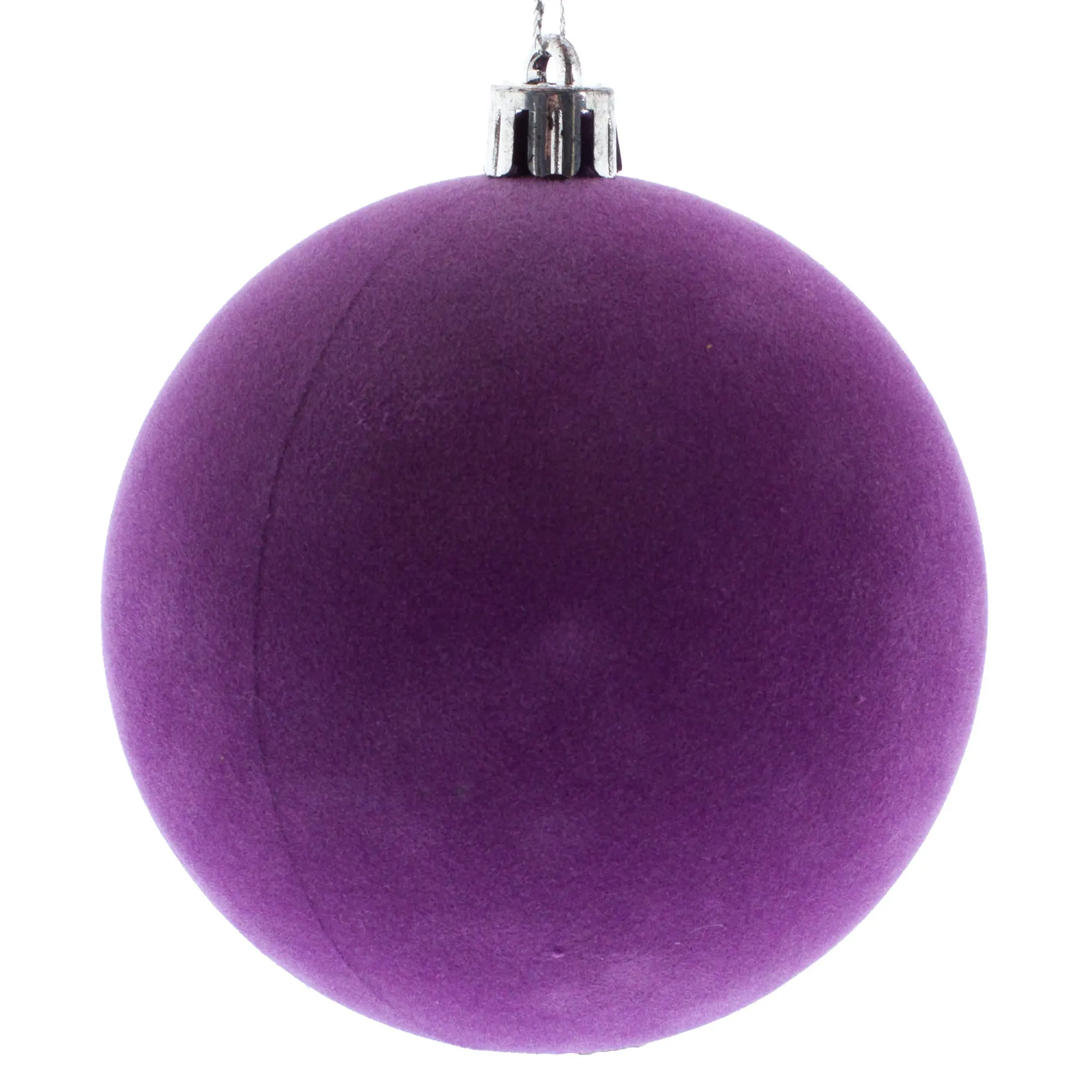 Изображение товара Шар ёлочный, 8 см, цвет фиолетовый