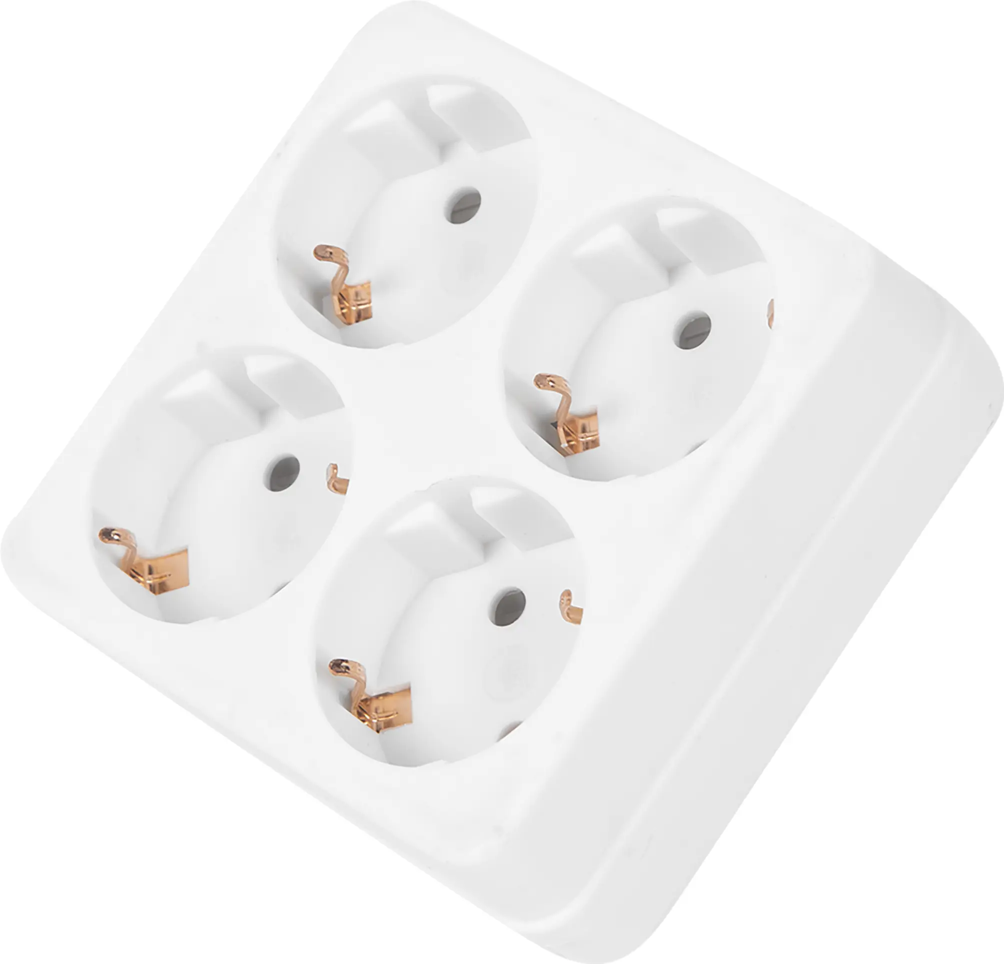 Изображение товара Разветвитель Старт SA1/4-Z 4 розетки с заземлением 16 А белый