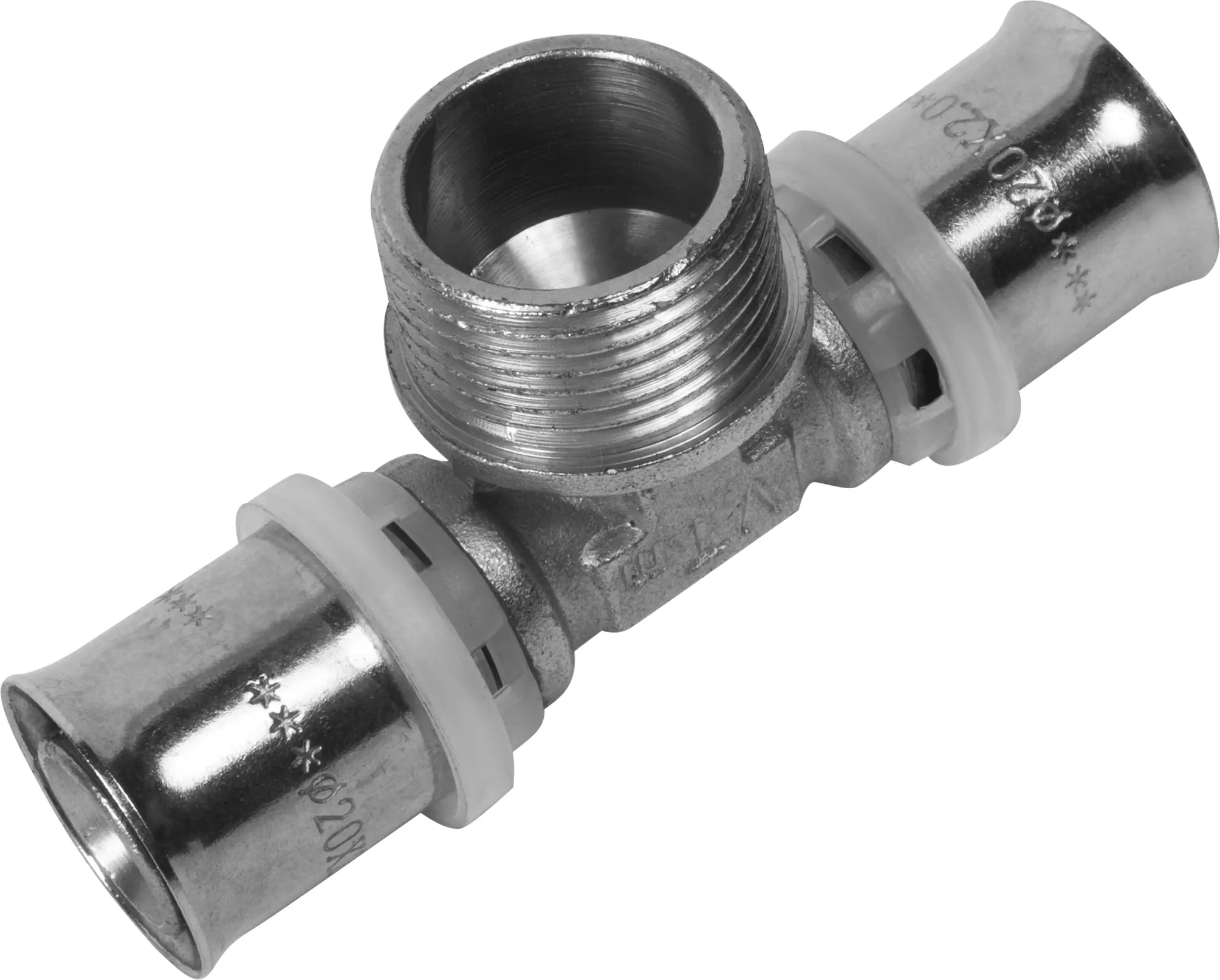 Изображение товара Тройник комбинированный Valtec 20x3/4"x20 мм латунь для водопровода