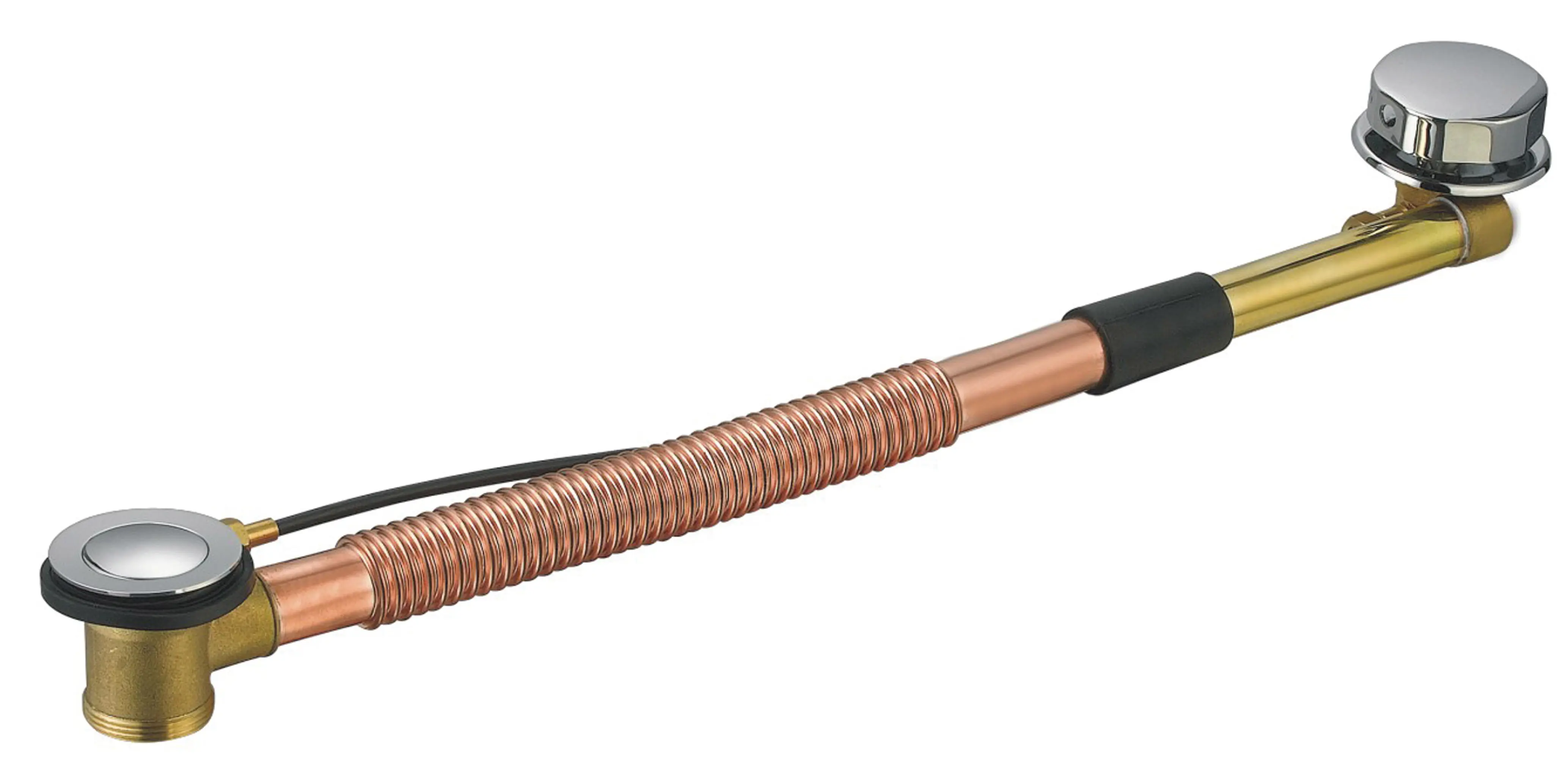 Изображение товара Слив-перелив для ванны Vidage полуавтоматический со сливом 40x650 мм металл