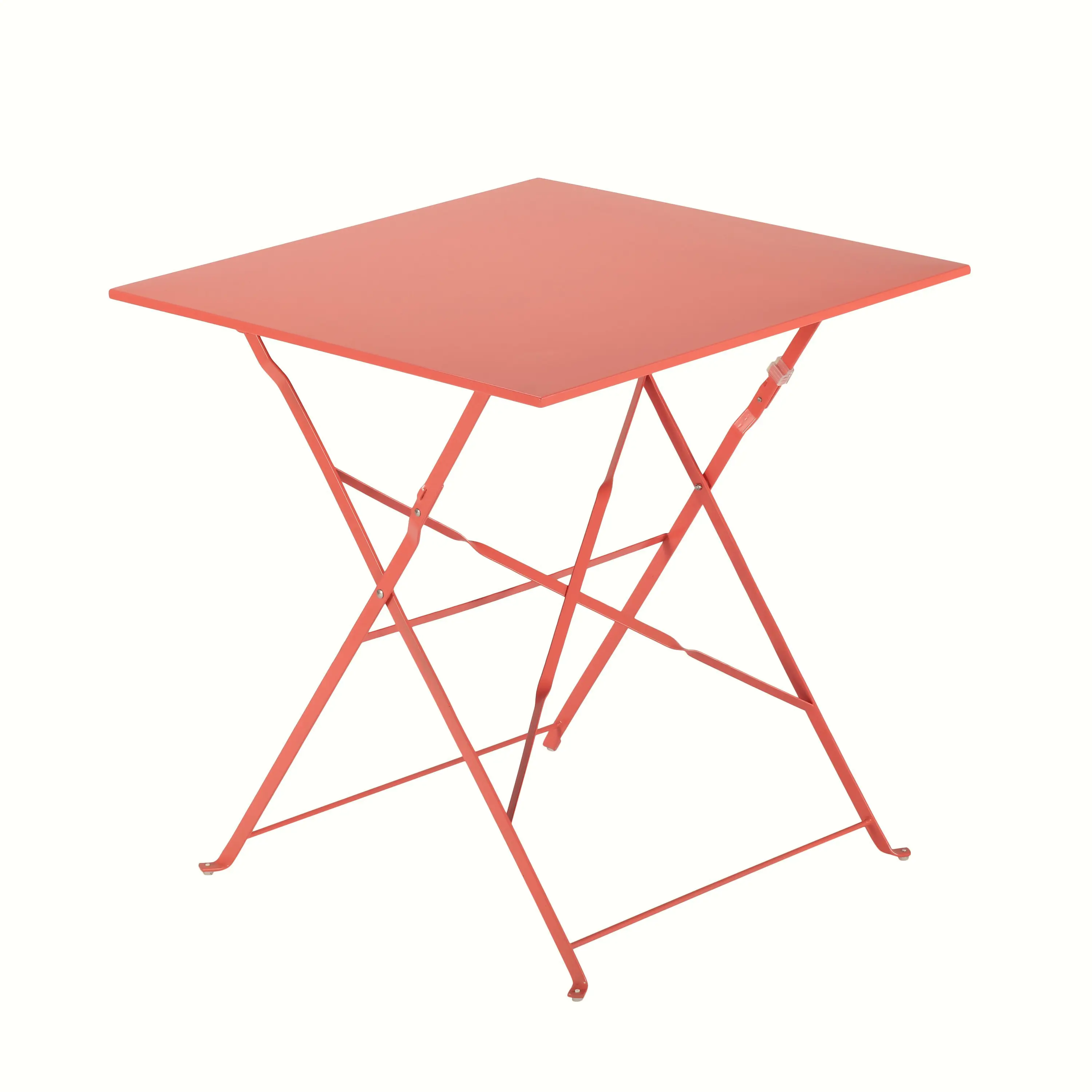 Изображение товара Садовый складной квадратный стол Naterial Flora Origami 70х70 см сталь красный