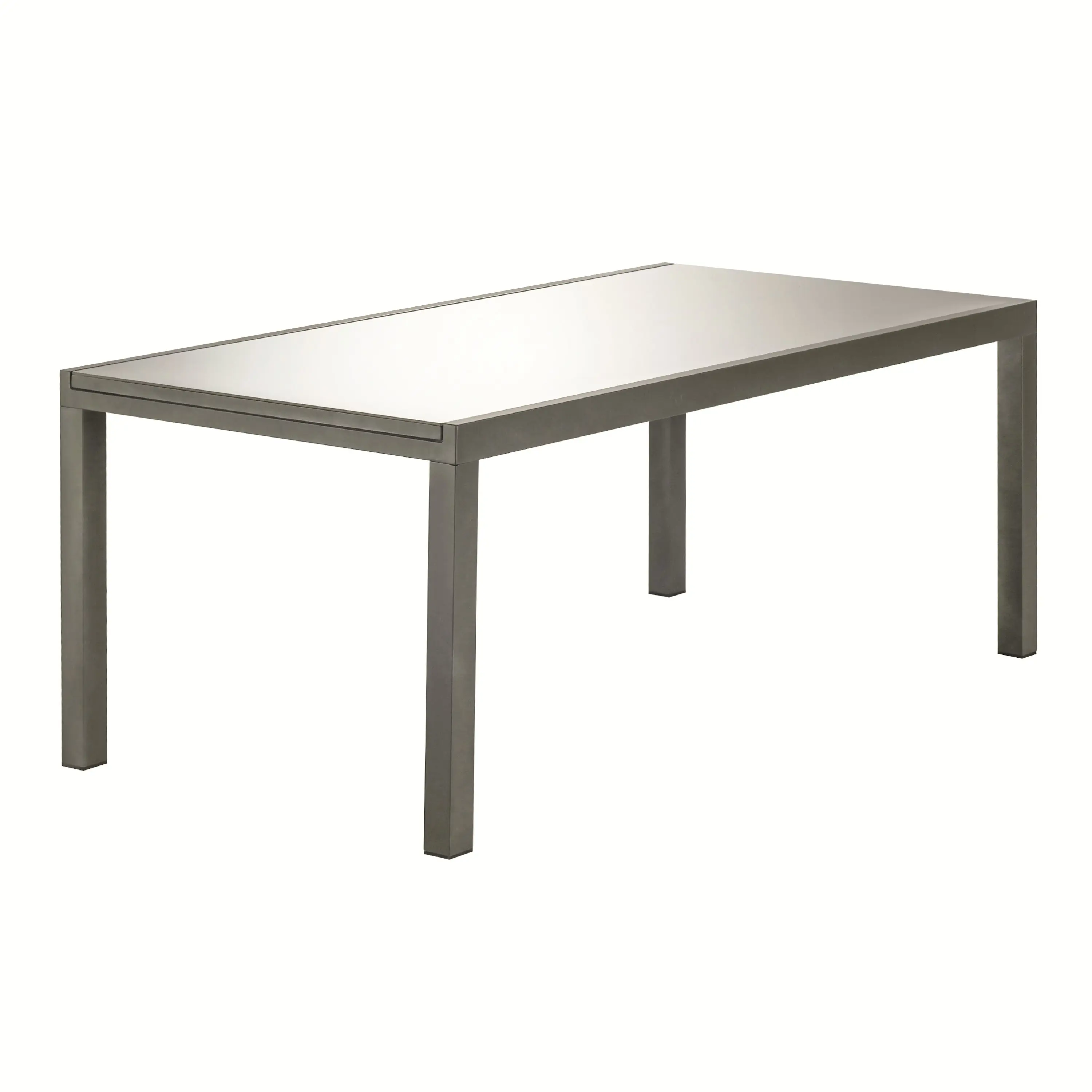 Изображение товара Садовый стол раздвижной Naterial Lyra Up&Down алюминий/стекло коричневый