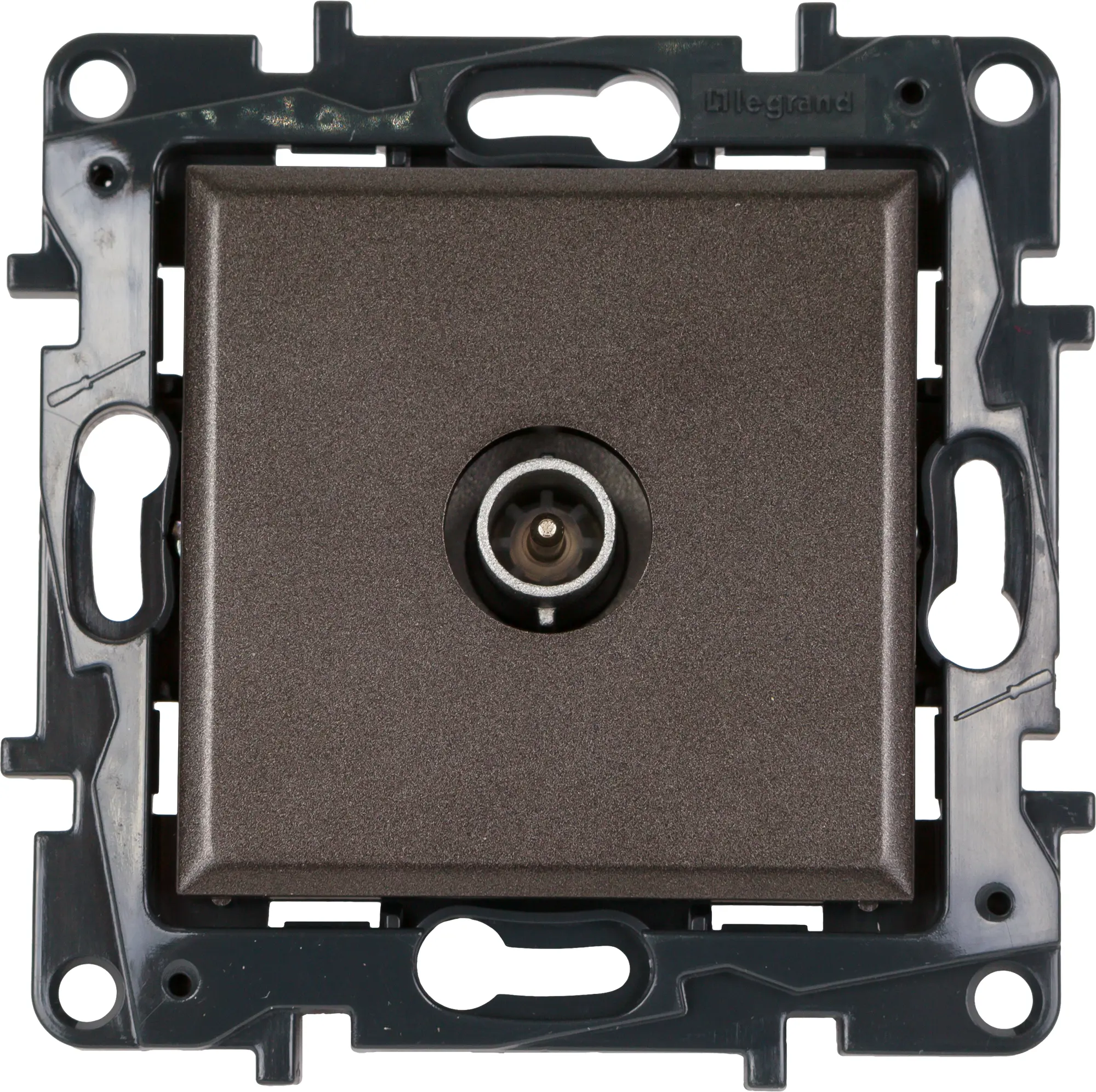 Изображение товара Розетка ТВ Legrand Structura оконечная магнезиум - металлик, IP21