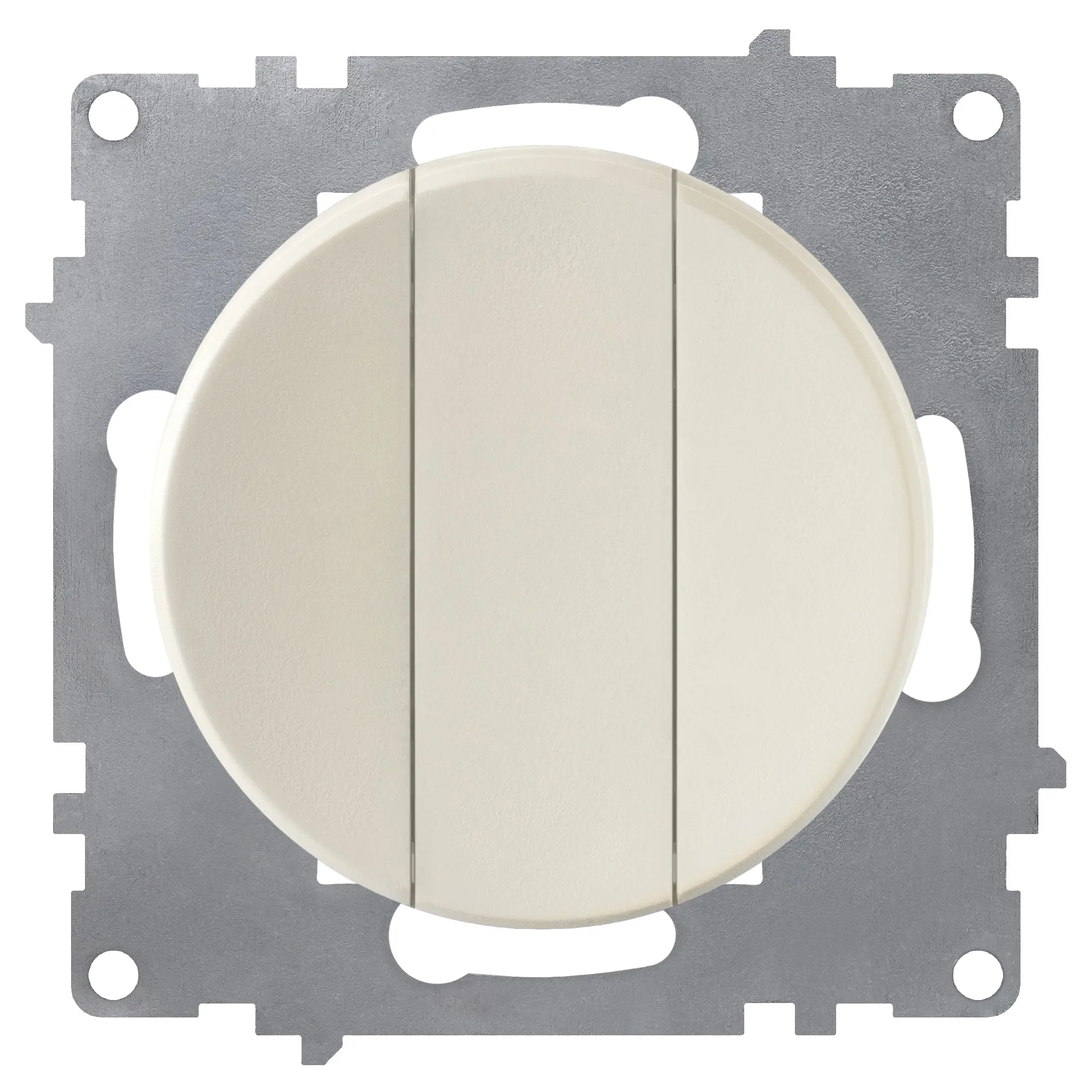 Изображение товара Встраиваемый выключатель 3-клавишный Florence бежевый