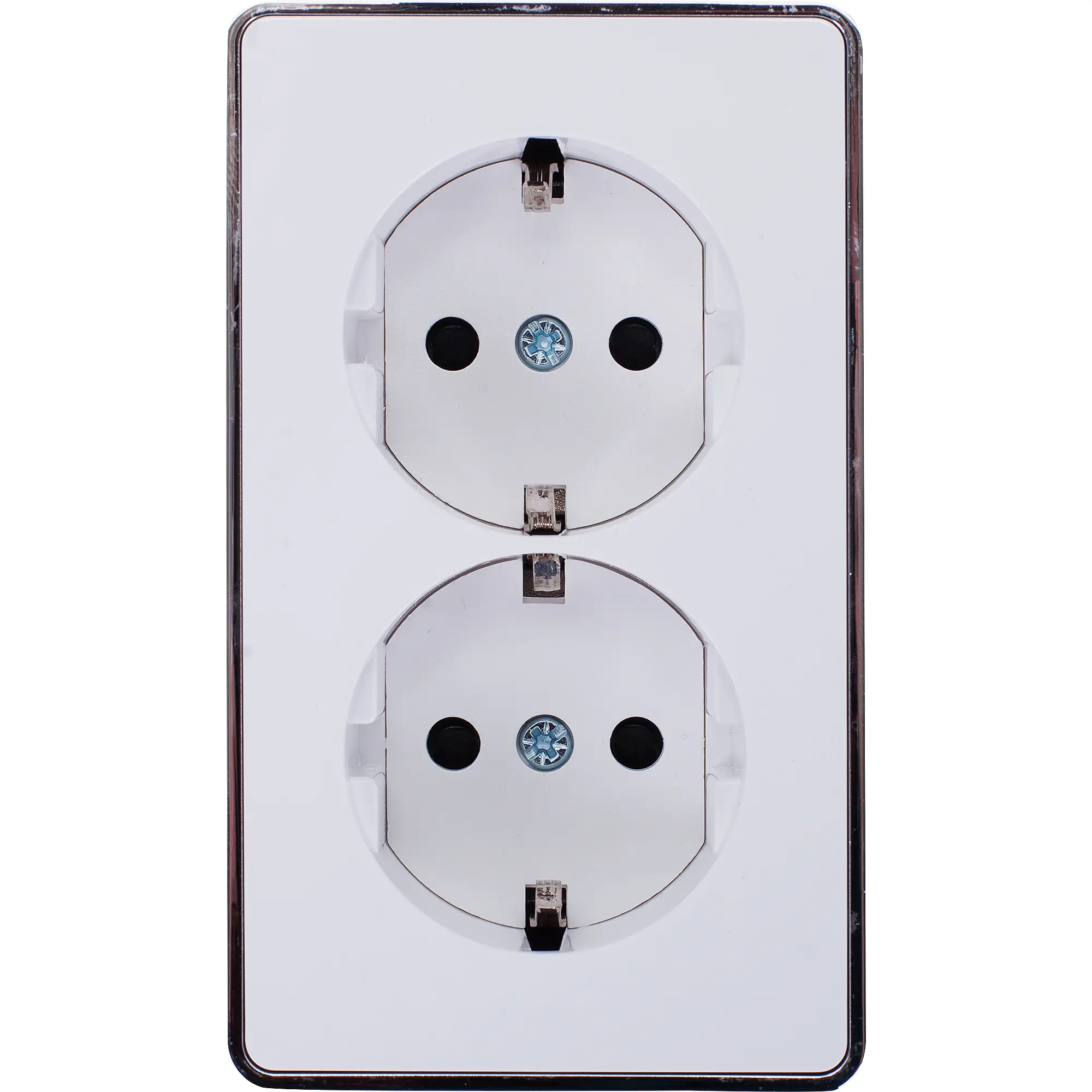 Изображение товара Розетка двойная накладная Werkel Gallant с заземлением цвет белый