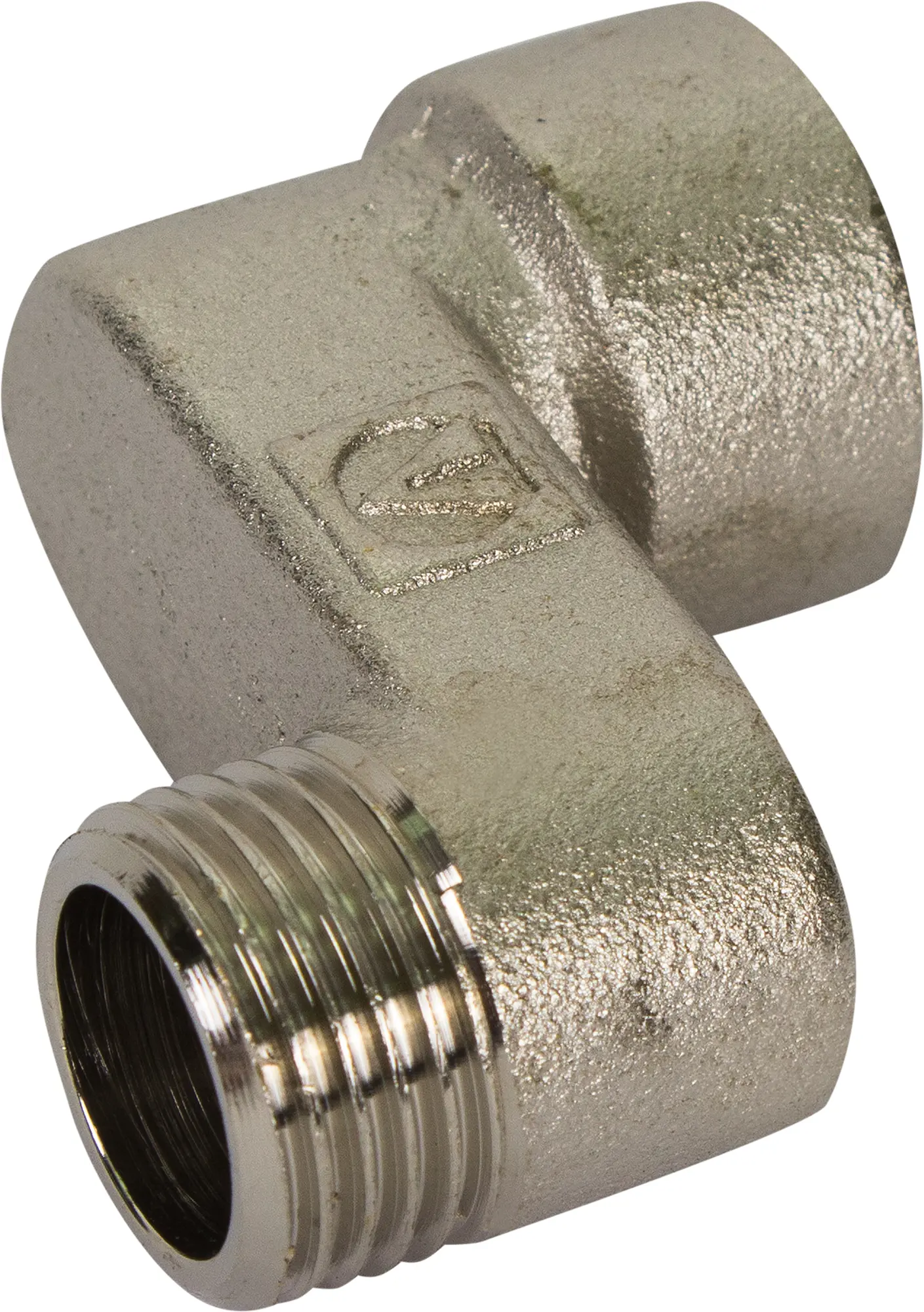 Изображение товара Эксцентрик Valtec внутренняя-наружная резьба 1/2"x30 мм никелированная латунь VTr.094.N.04030