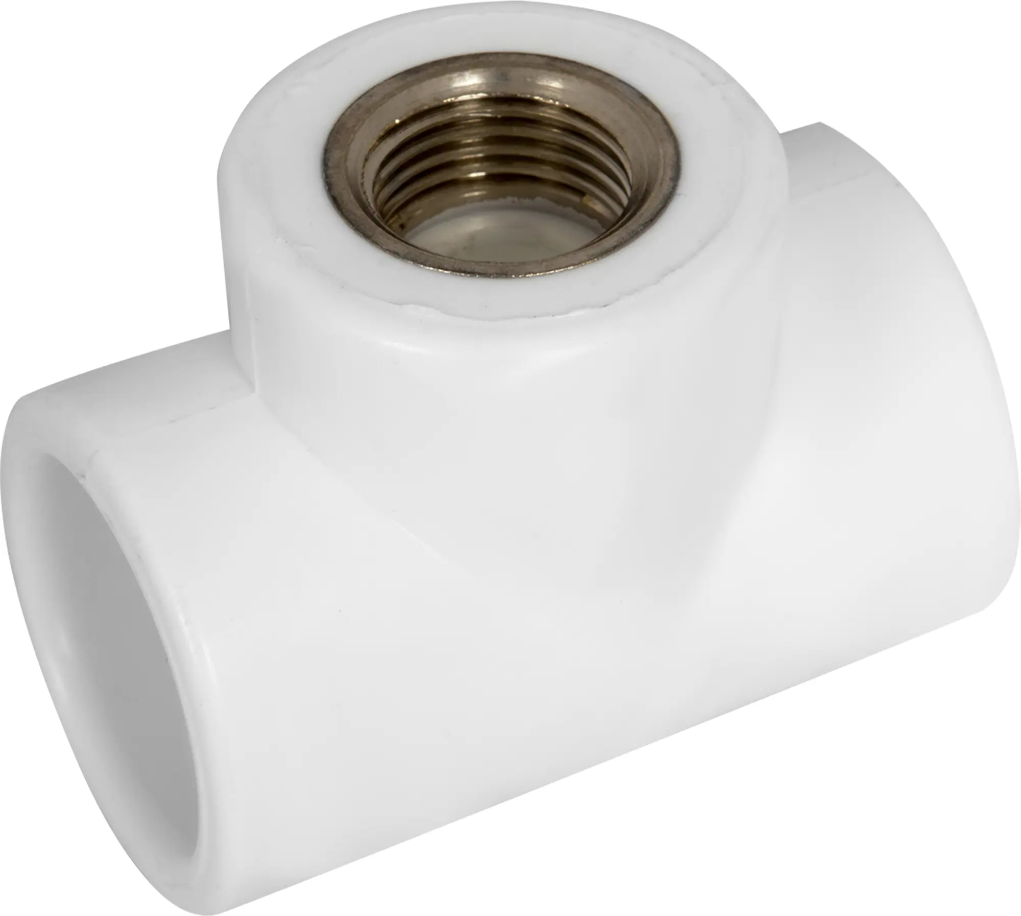 Изображение товара Тройник комбинированный ПОЛИТЭК 32x1/2"x32 мм ВР для труб из полипропилена и металла