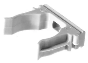 Изображение товара Держатель-клипса для труб Экопласт D32 мм цвет серый 10 шт.