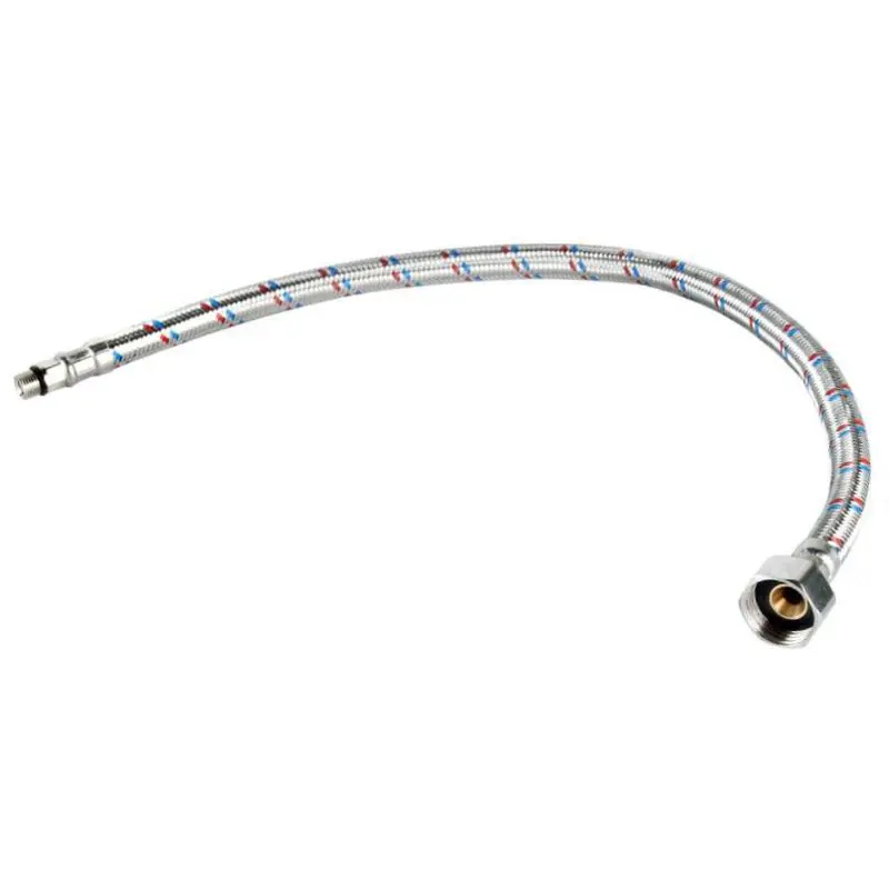 Изображение товара Гибкая подводка для воды, 1/2", М10, штуцер-гайка, 30 см