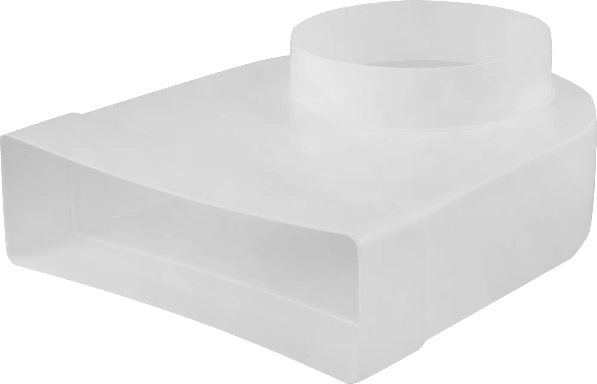 Изображение товара Переходник угловой для плоских-круглых воздуховодов Equation 60x204 мм D125 мм