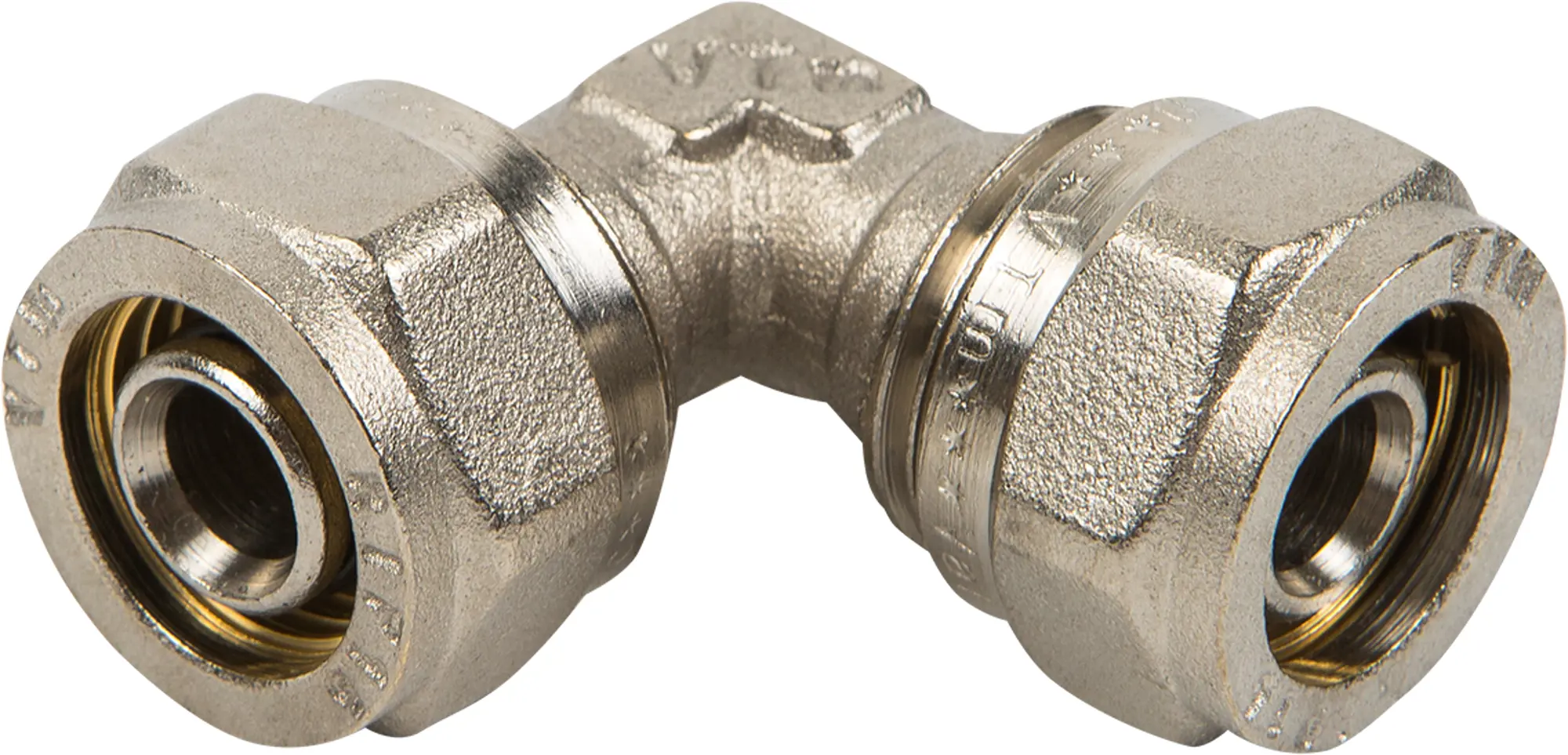 Изображение товара Угол обжимной Valtec 16х16 мм латунь VTM.351 для систем водоснабжения и отопления