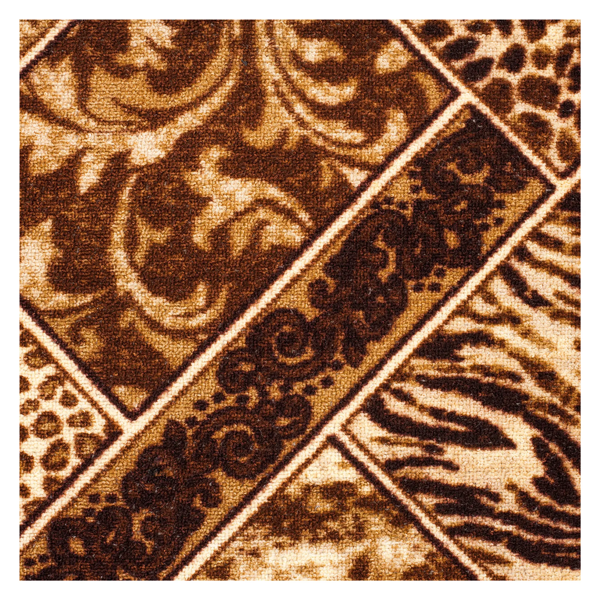 Изображение товара Ковровое покрытие «Руно 170» принт 3 м цвет коричневый