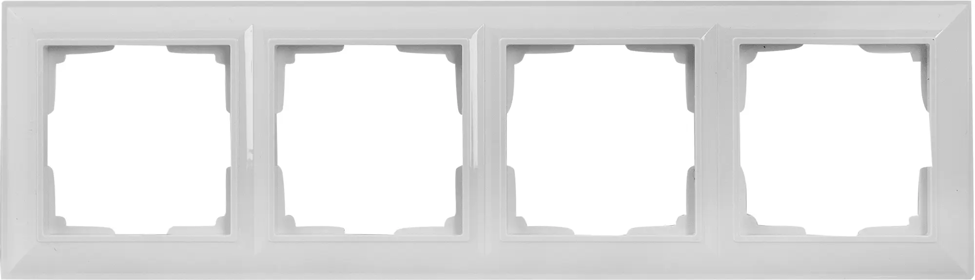 Изображение товара Рамка для розеток и выключателей Werkel Fiore 4 поста белая