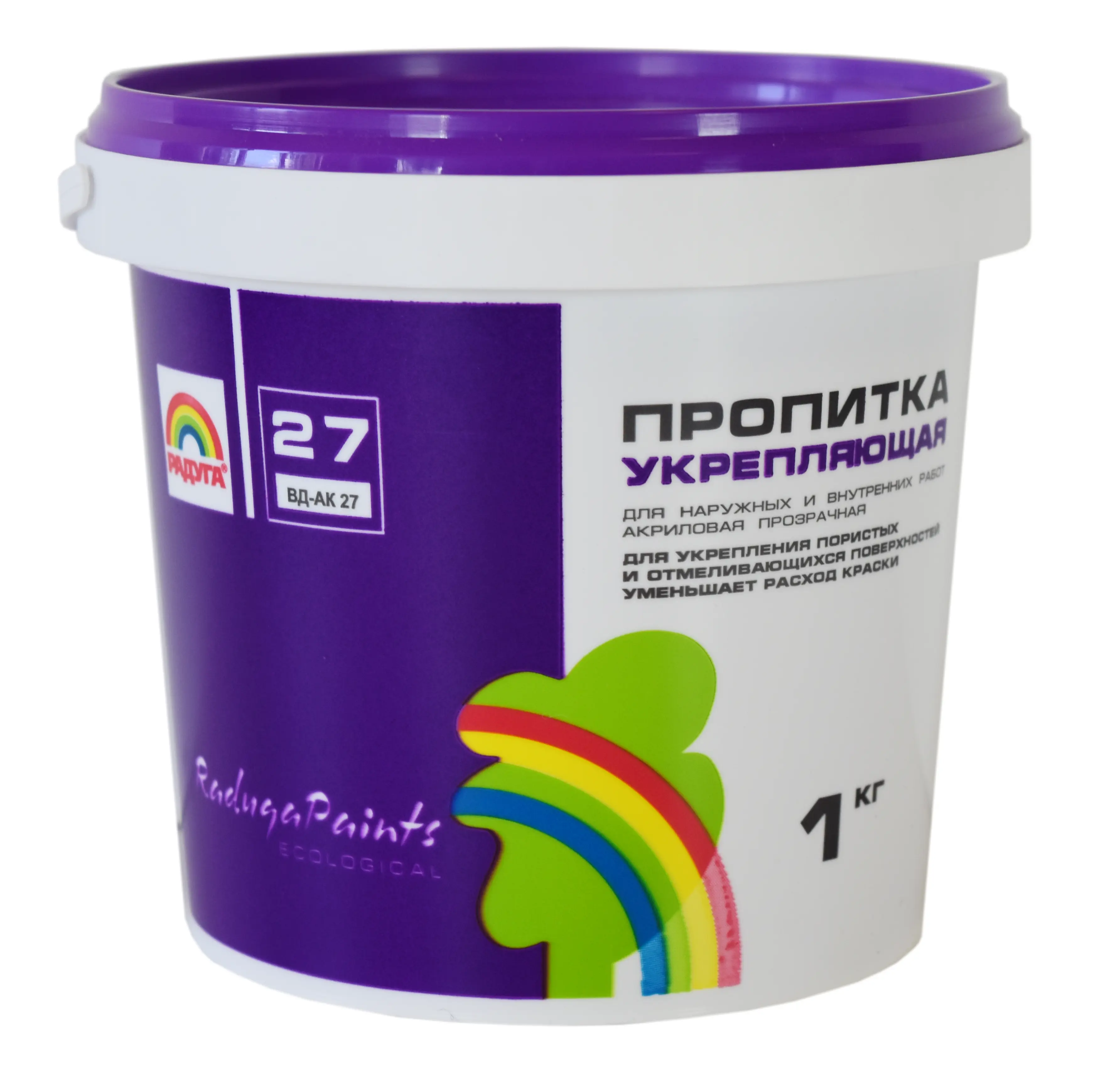 Изображение товара Грунтовка укрепляющая Радуга-27 1 кг прозрачная