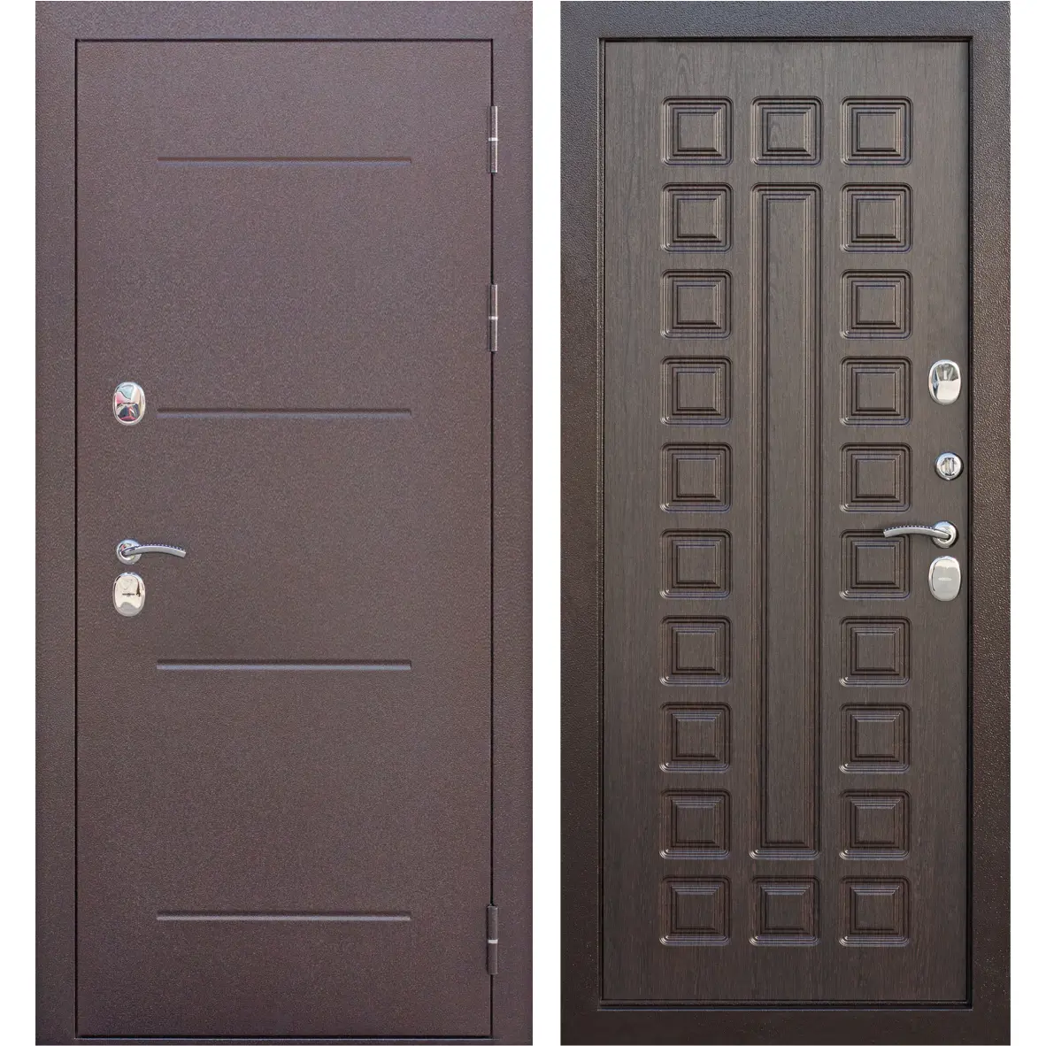 Изображение товара Входная металлическая дверь Isoterma 11 см правая, цвет антик венге