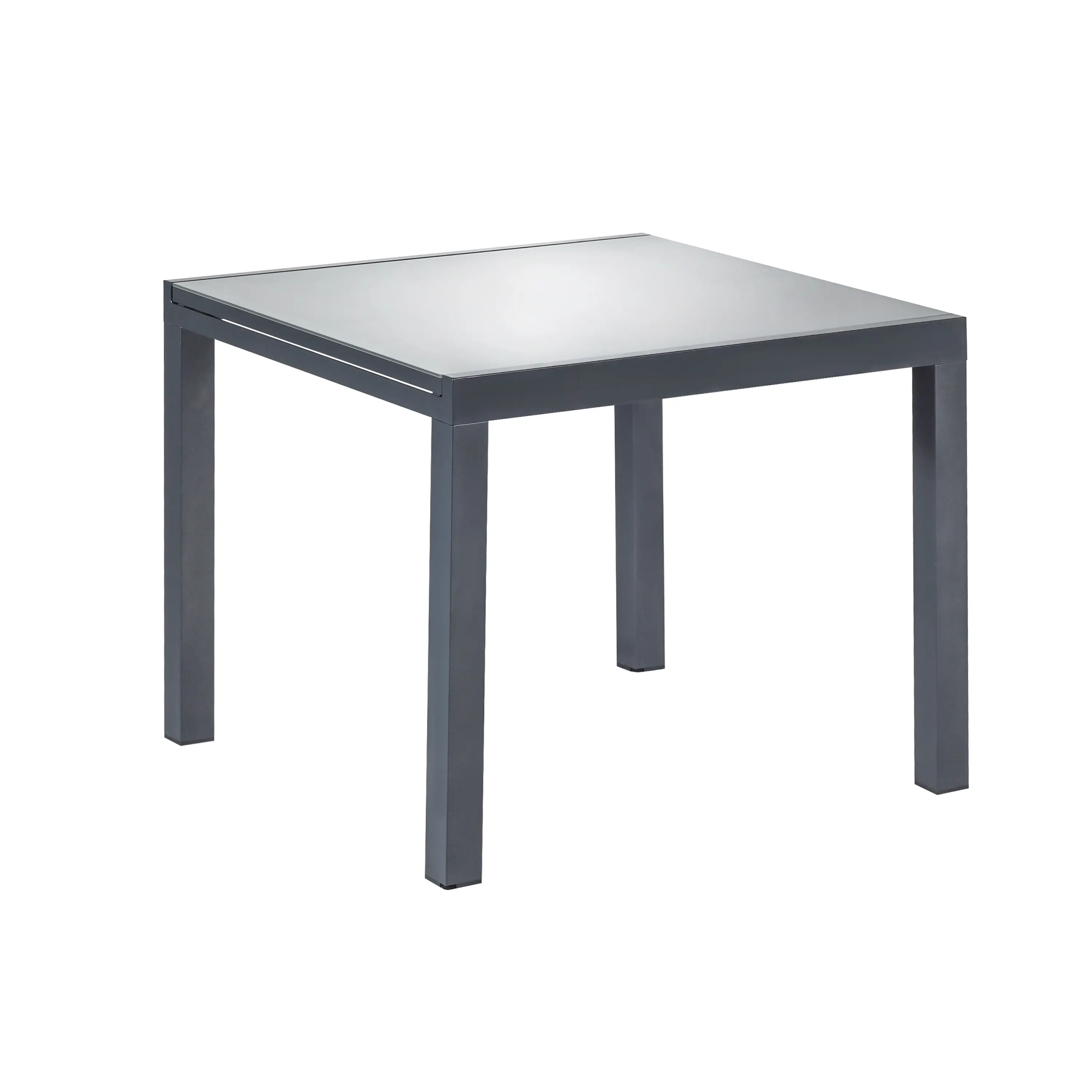 Изображение товара Стол садовый раздвижной Naterial Lyra Up&Down 90-160х90х75 см алюминий/стекло темно-серый