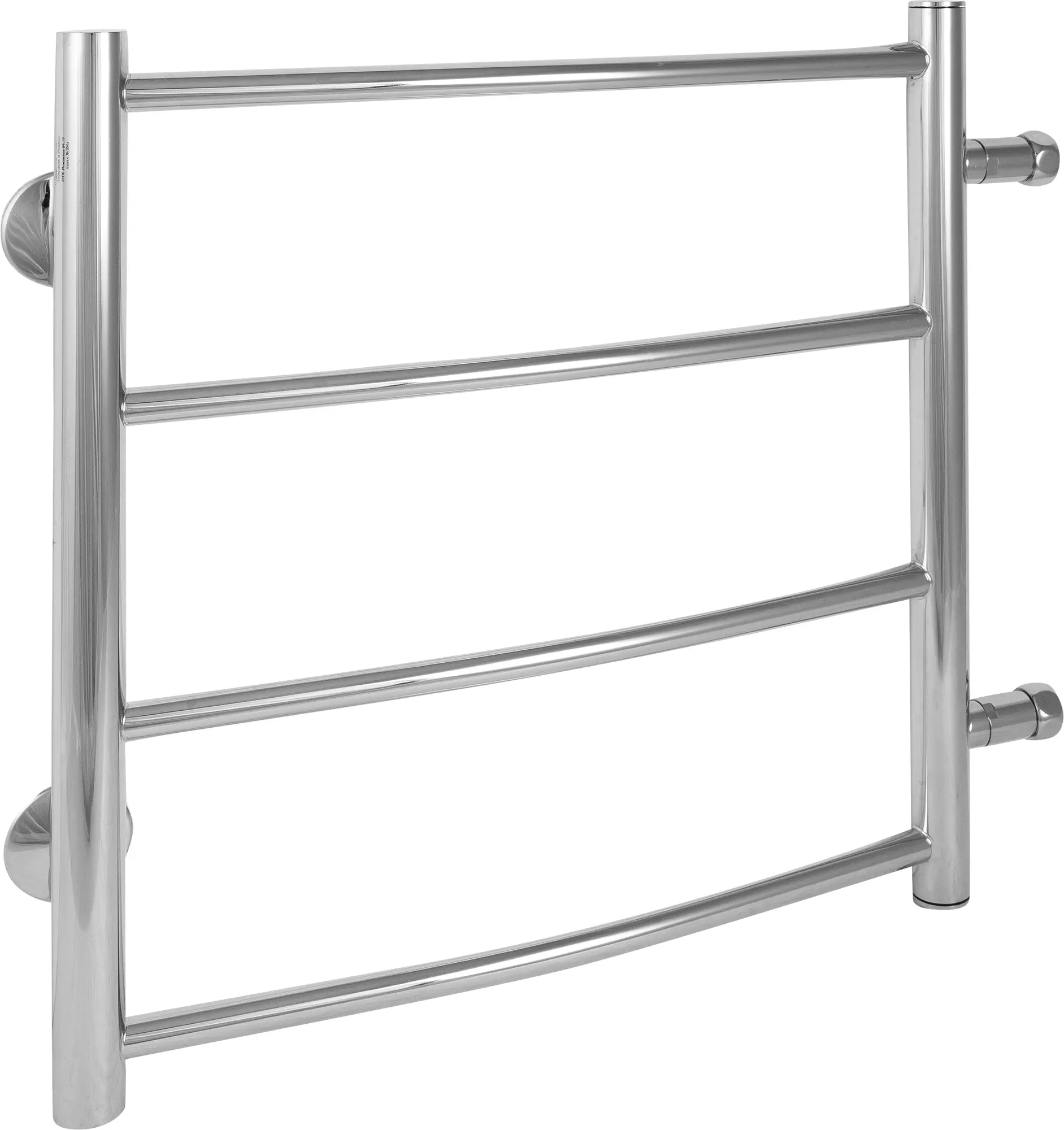 Изображение товара Полотенцесушитель водяной лесенка Вармо Сатурн 45x50 см боковая подводка 1/2" нержавеющая сталь цвет серебристый