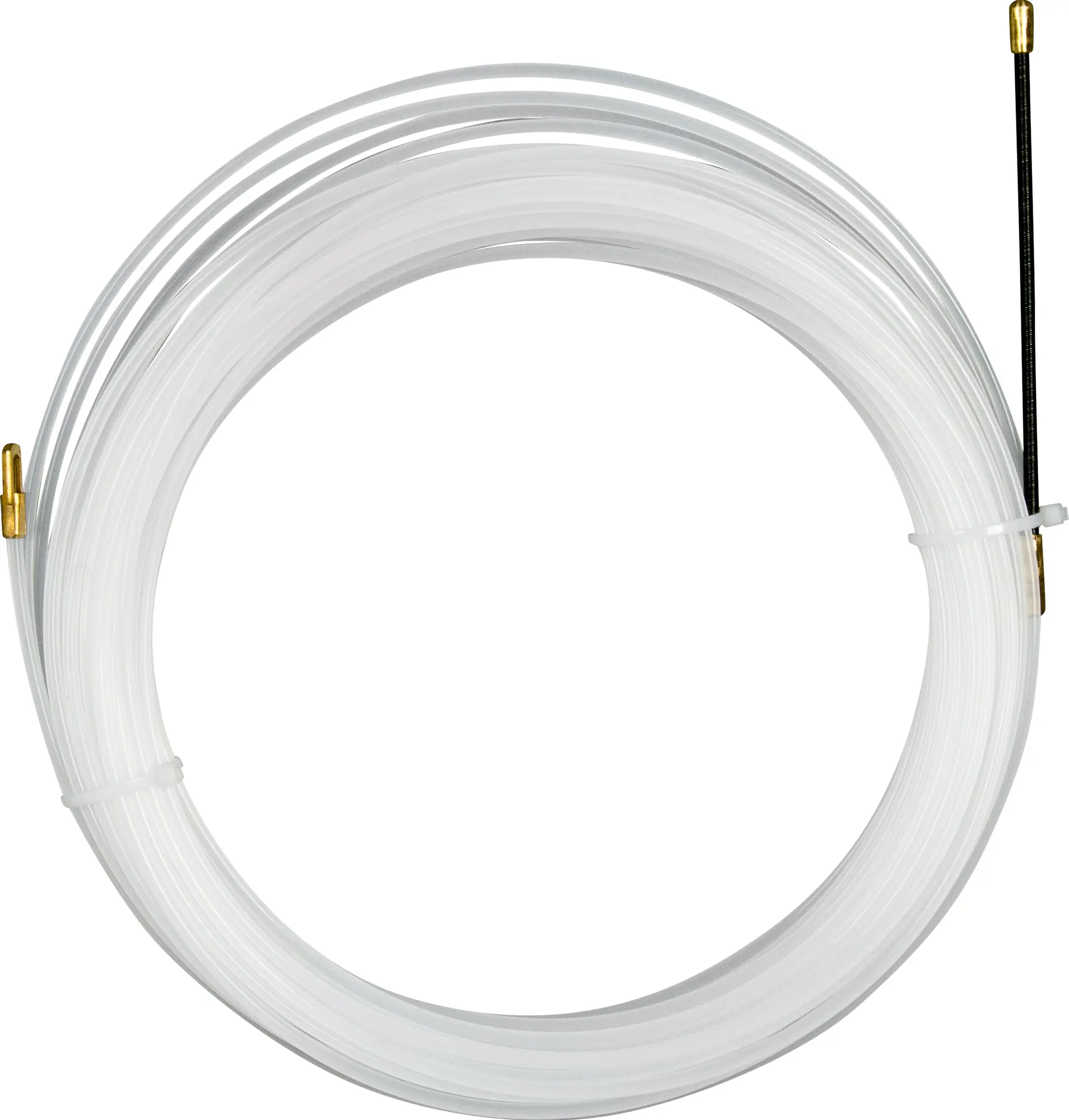 Изображение товара Зонд для протяжки кабеля нейлоновый 20 м Экопласт многоразовый металлоконечник