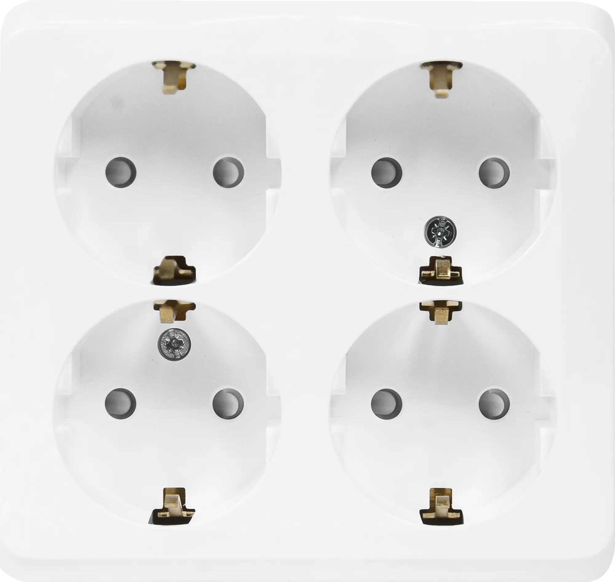 Изображение товара Розетка четверная накладная серии Этюд SYSTEME ELECTRIC белая