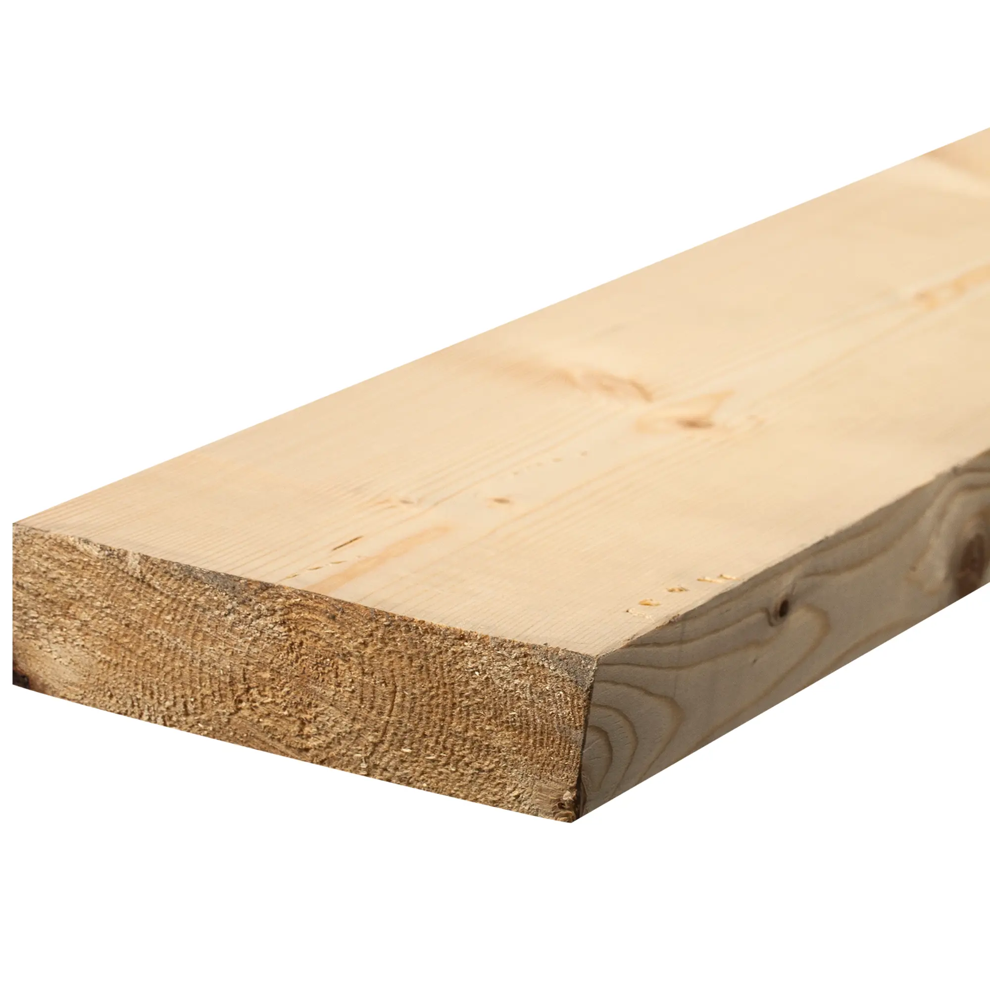 Изображение товара Доска строганая 40x146x3000 мм из ели для строительства и отделки натуральная