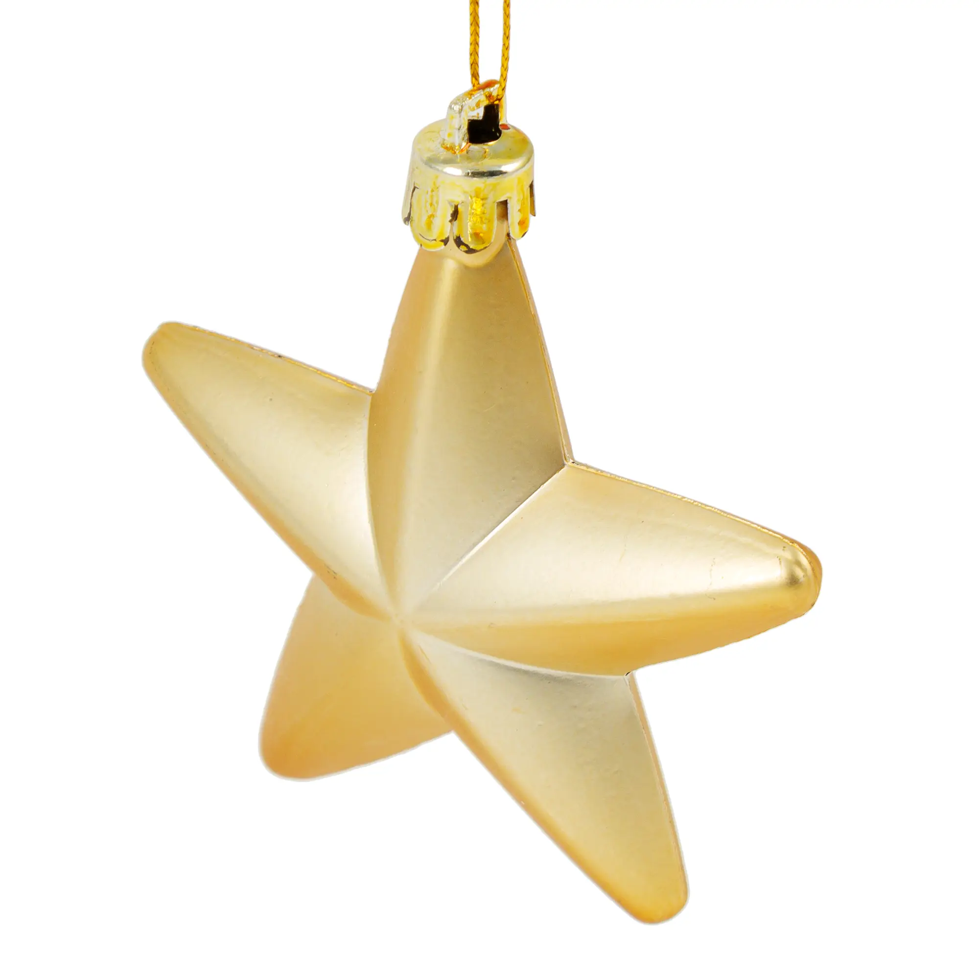 Изображение товара Ёлочное украшение «Звезда» 8 см 3 шт, цвет золотой
