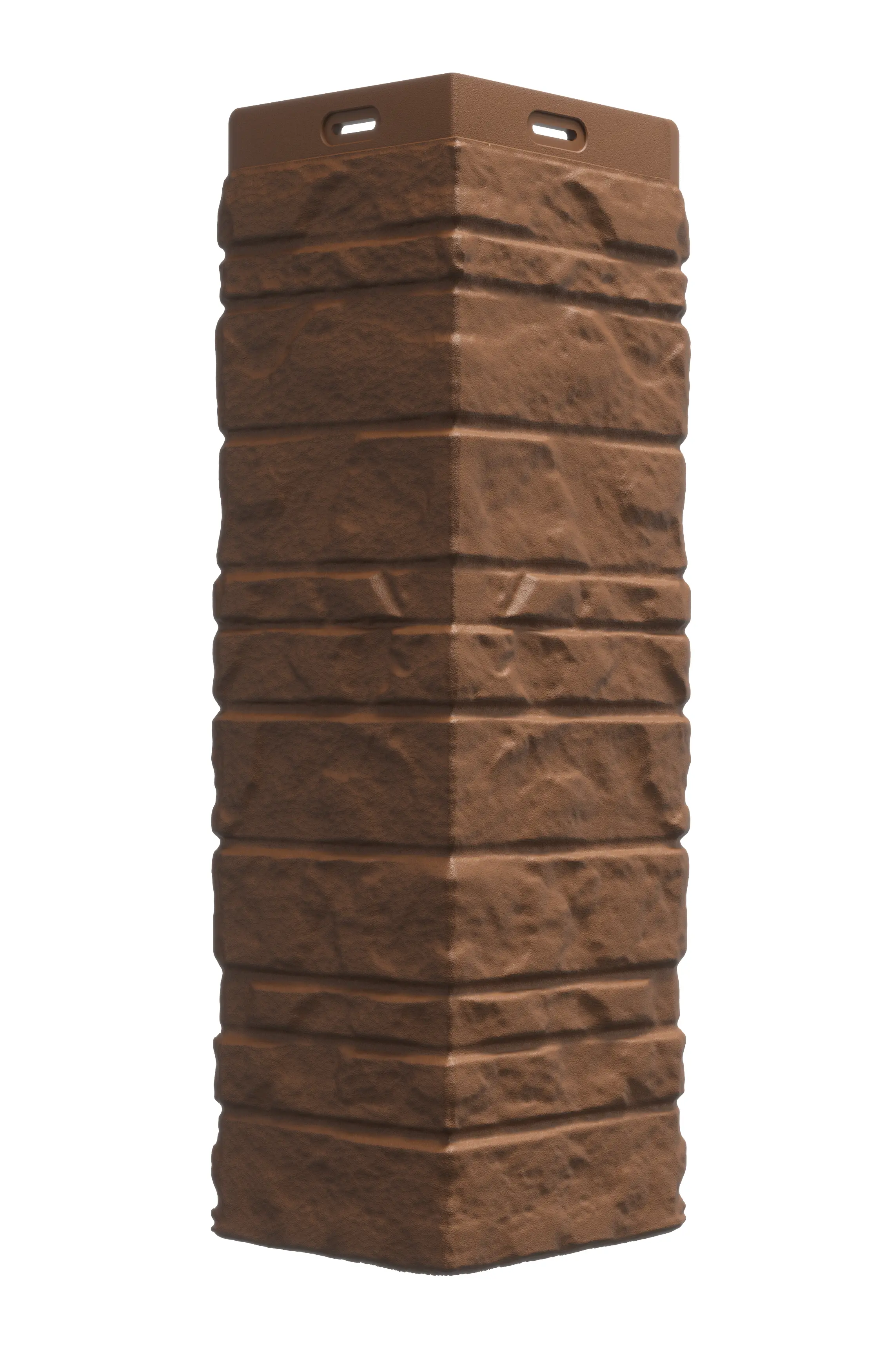 Изображение товара Угол наружный Docke песчаник слоистый коричневый 400 мм пластиковый для фасада