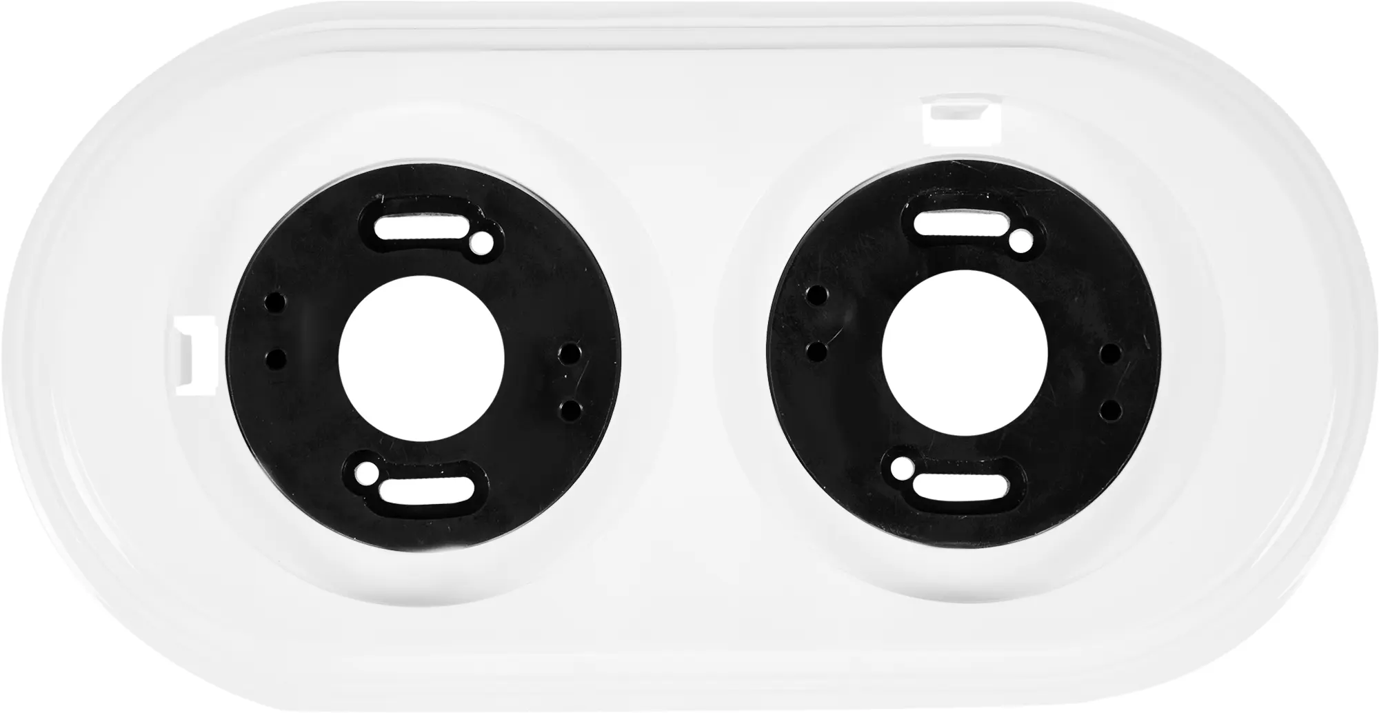 Изображение товара Рамка для розеток и выключателей Electraline 2 поста белая